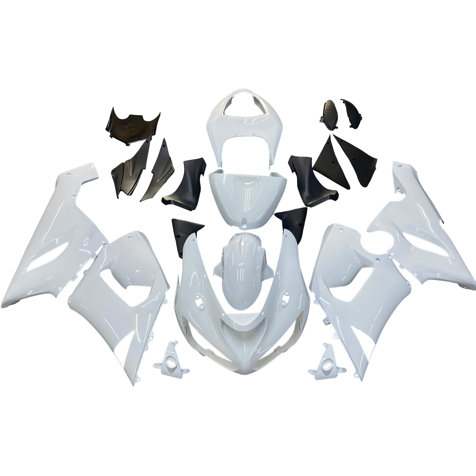2005-2006 Kawasaki ZX6R 636 Kit de carenagem de injeção AMOTOTART ABS PLÁSTICO DE PLÁSTICOS #101
