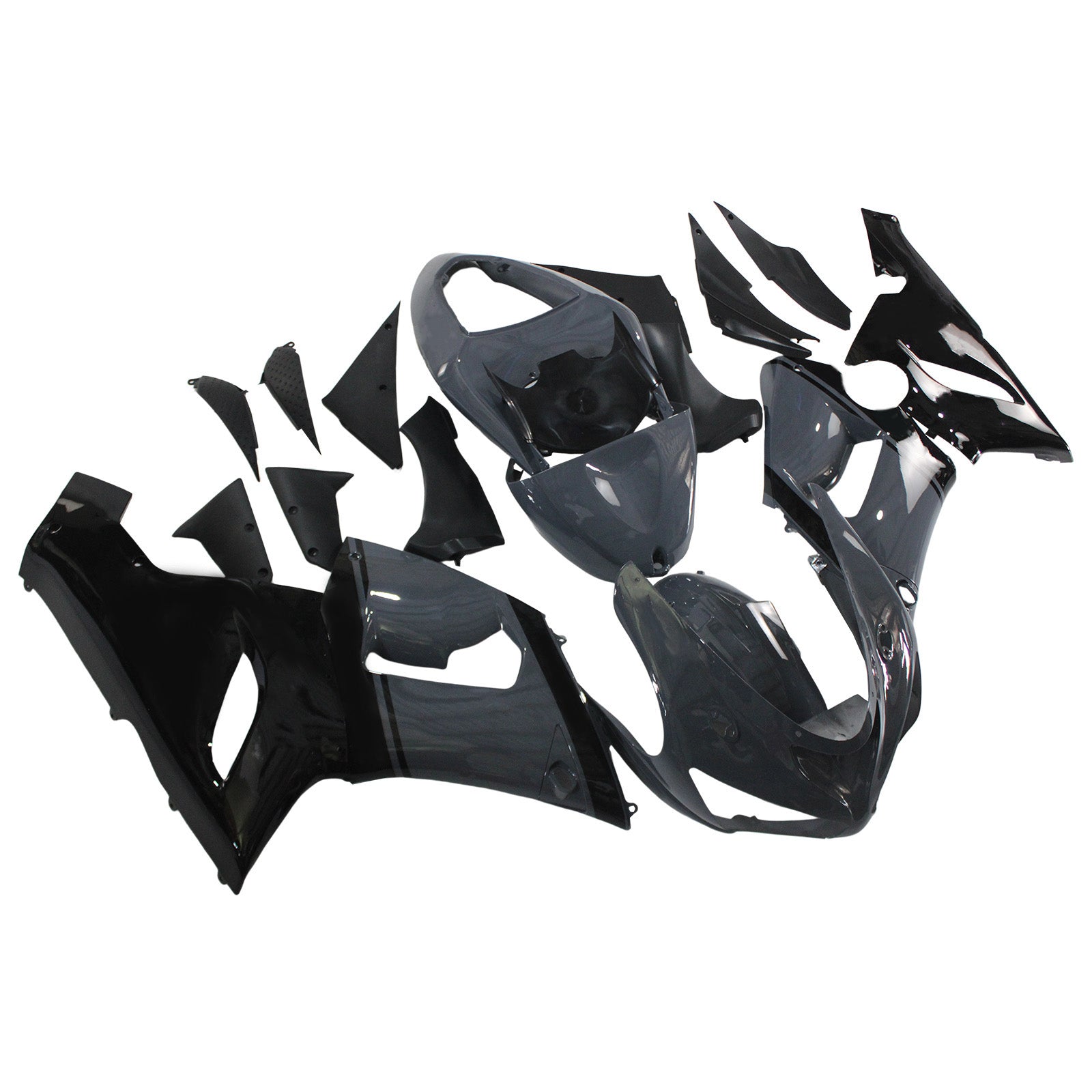 2005-2006 KAWASAKI ZX6R 636 AMOTOPART INJEKTION FAIRING KIT BOODYWORK ABS #133
