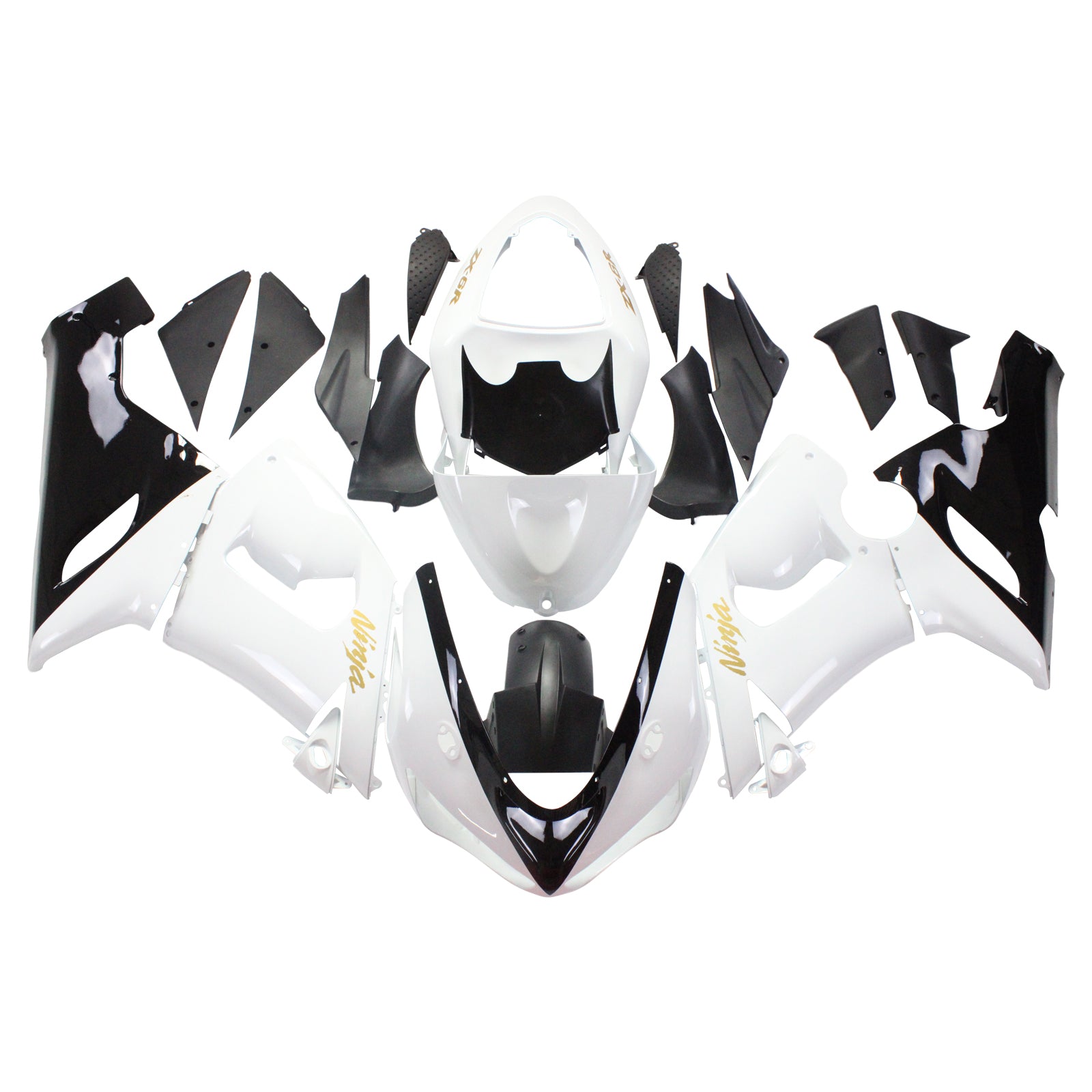 2005-2006 Kawasaki ZX6R 636 Amotopart Injeksjon Fairing Kit Bodywork Plastic ABS #137
