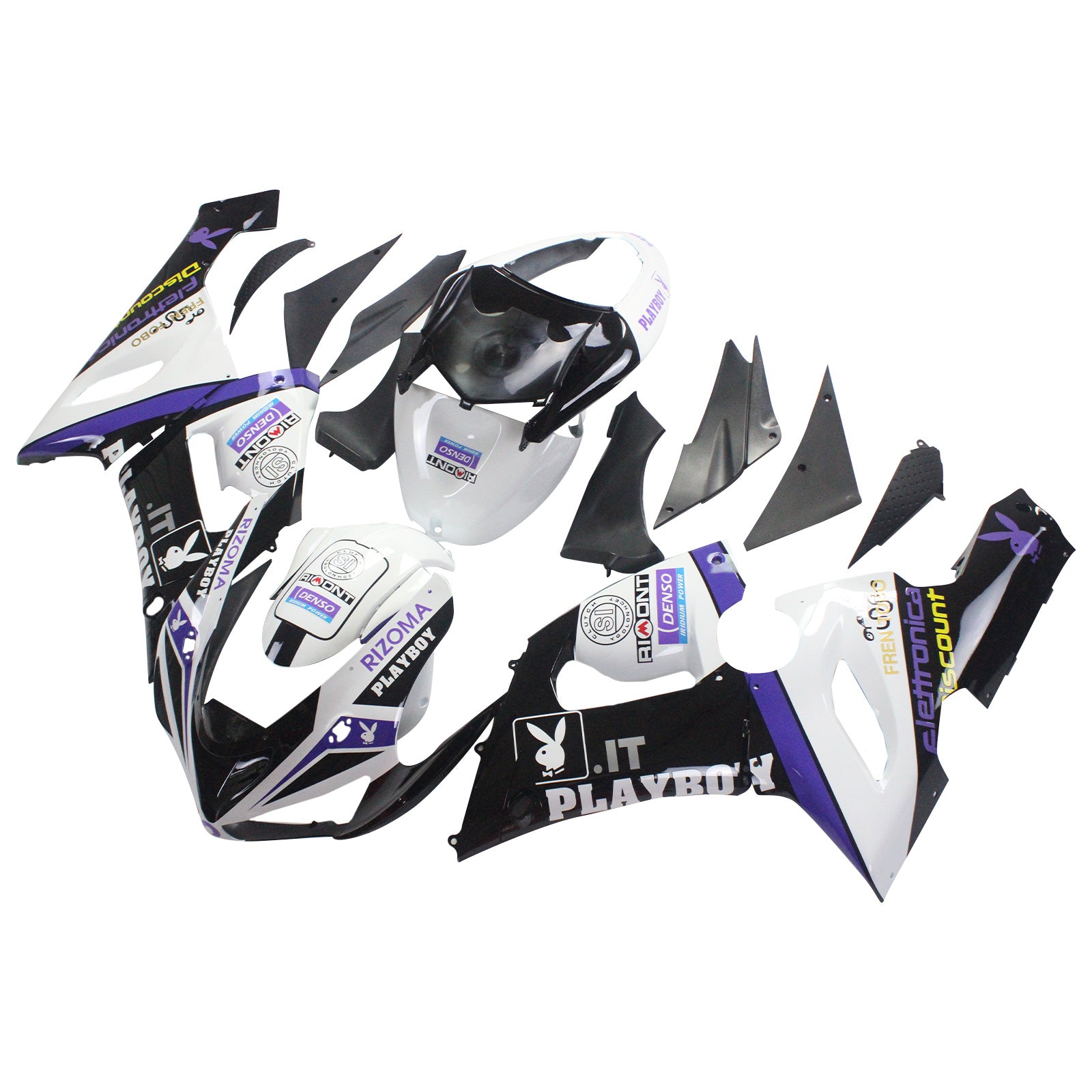 2005-2006 Kawasaki ZX6R 636 Amotopart Injection Fairing Kit Bodywork Plastic ABS #142