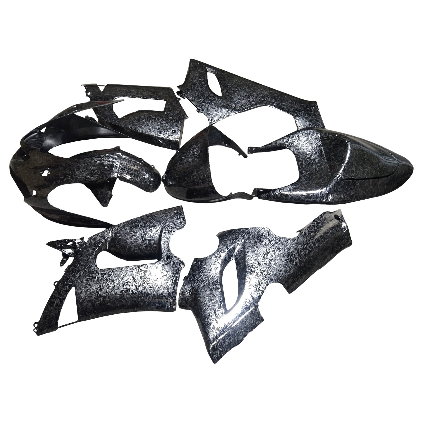 Injection Fairing Kit Bodywork Plastic ABS fit For Kawasaki ZX6R 636 2005-2006