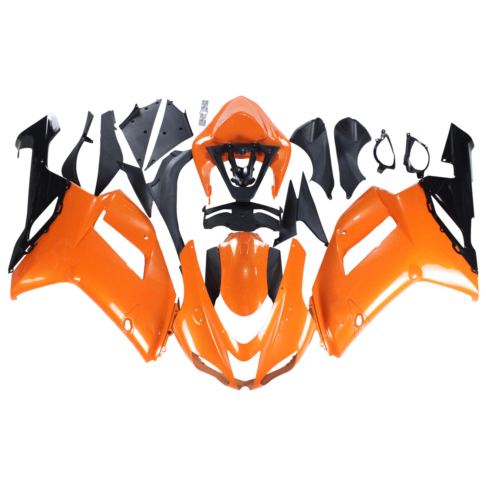 2007-2008 Kawasaki ZX6R 636 Kit de carenagem de injeção de AMOTOPT ABS PLÁSTICO DE PLÁSTICOS #115