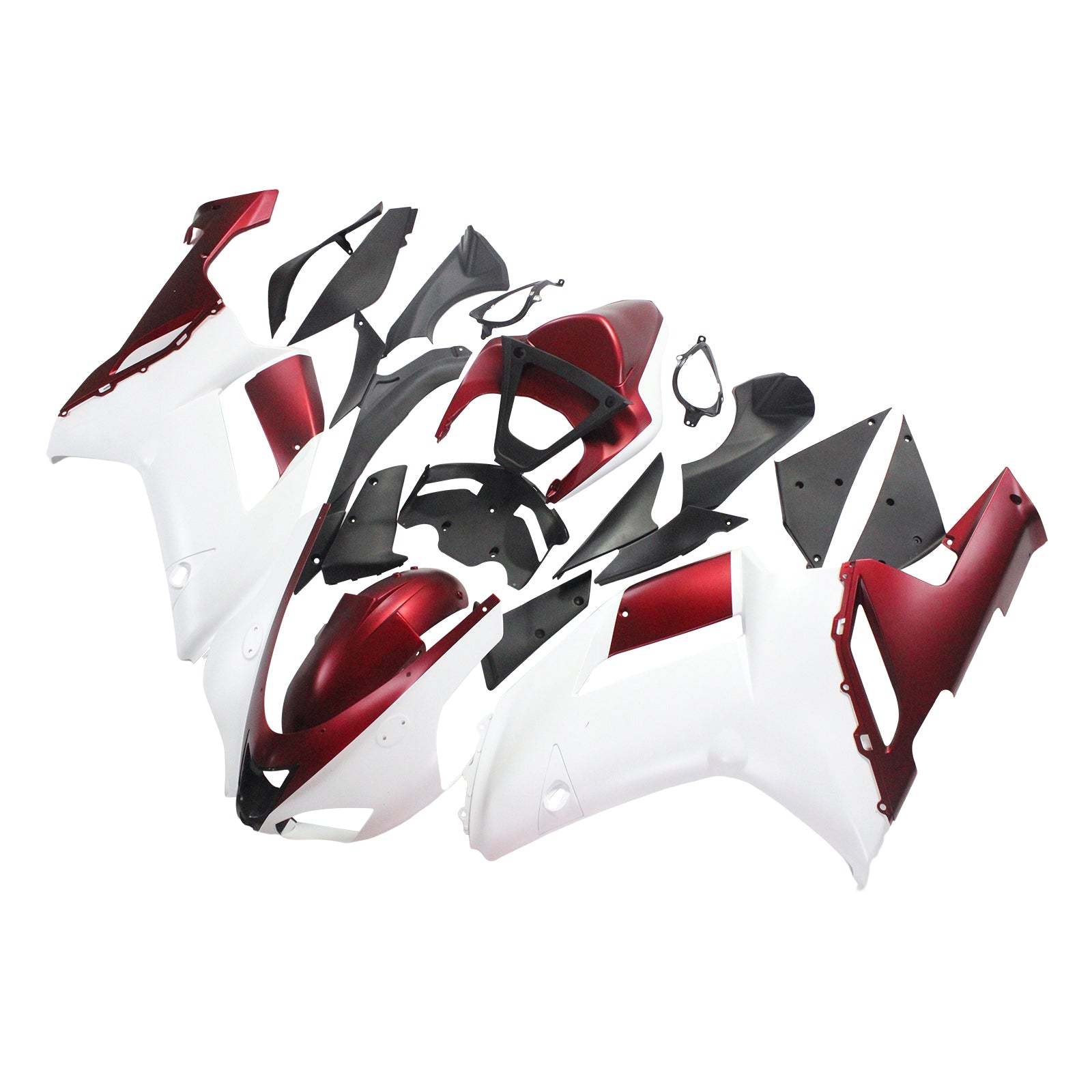 2007-2008 Kawasaki ZX6R 636 Kit de carenagem de injeção AMOTOPT ABS PLÁSTICO DE PLÁSTICOS #133