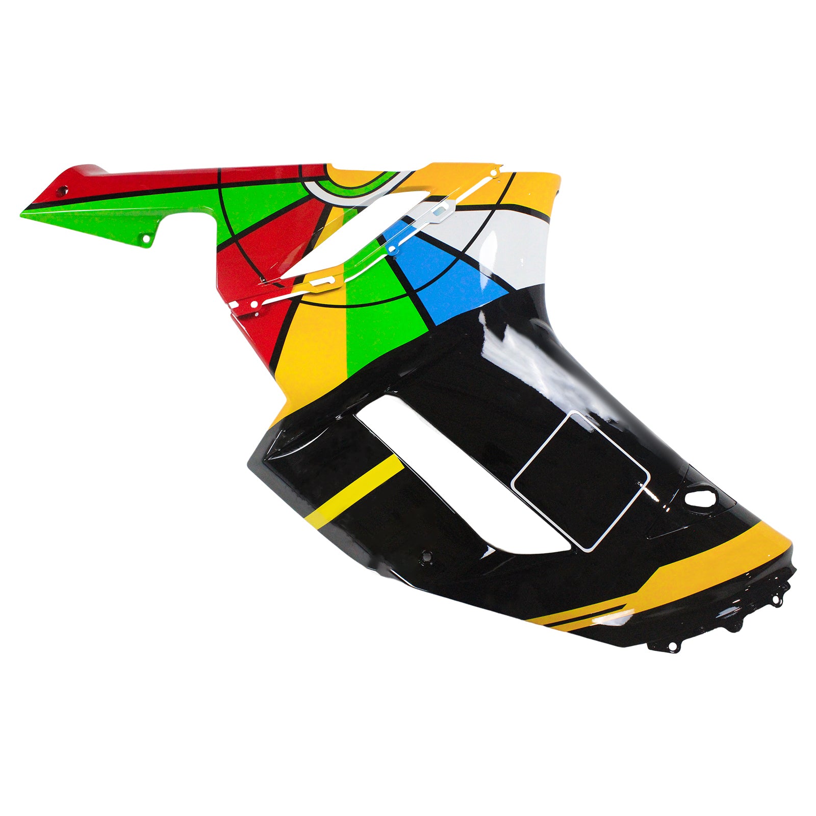 2007-2008 Kawasaki ZX6R 636 Amotopart vstrekovacia kapotážová súprava karosérií Plast ABS #134