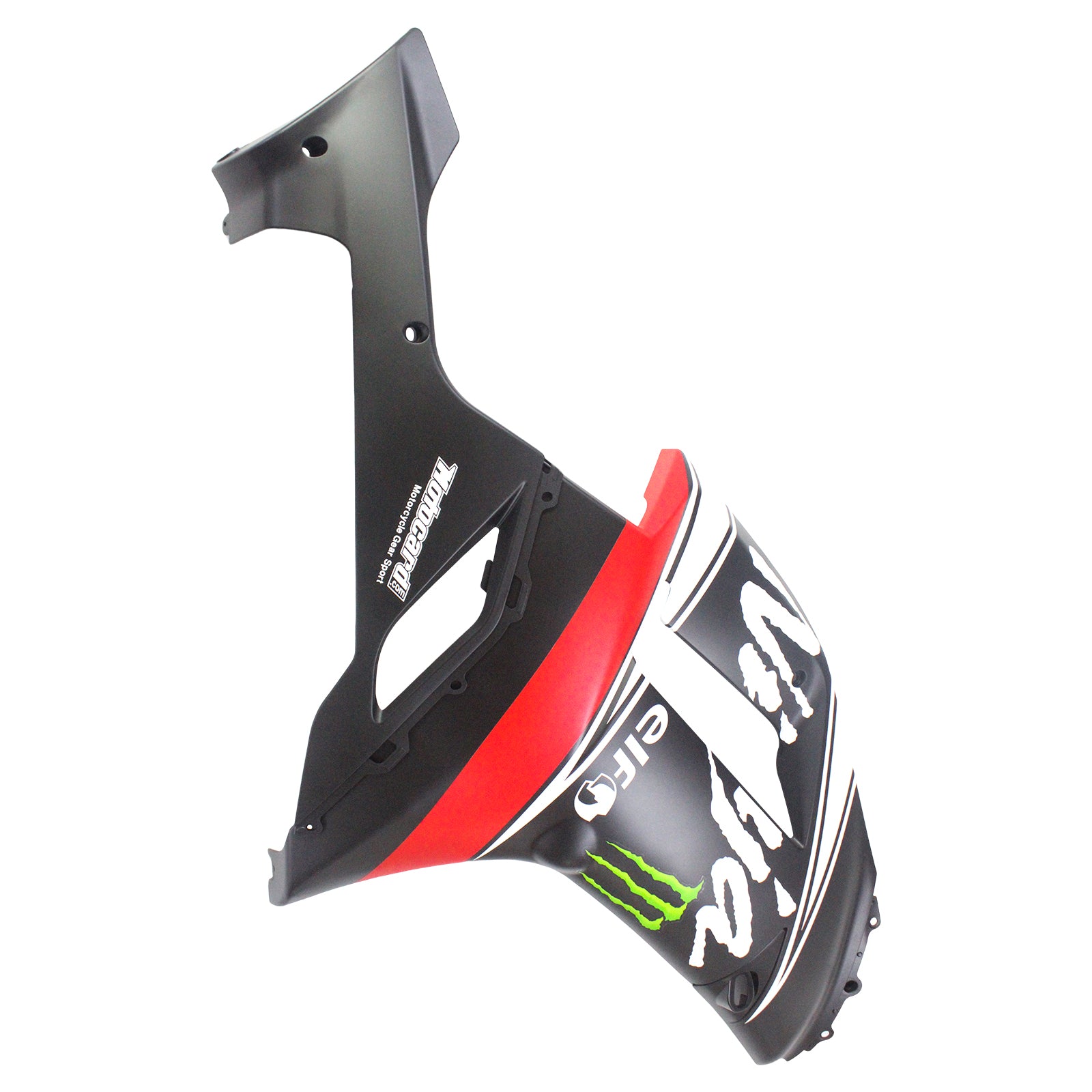 2007-2008 Kawasaki ZX6R 636 Amotopart Kit de carenado de inyección Carrocería Plástico ABS # 136