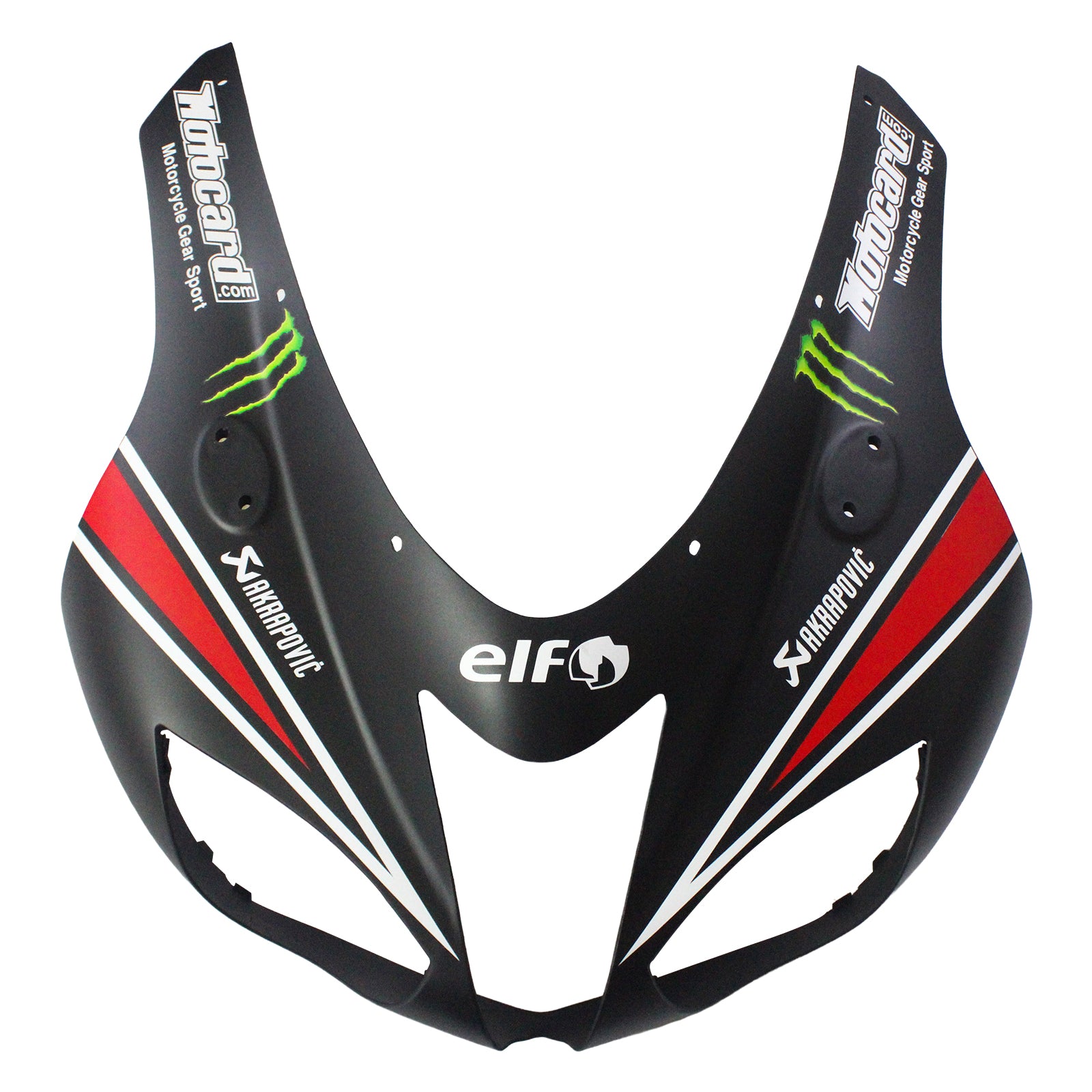 2007-2008 Kawasaki ZX6R 636 Amotopart Kit de carenado de inyección Carrocería Plástico ABS # 136