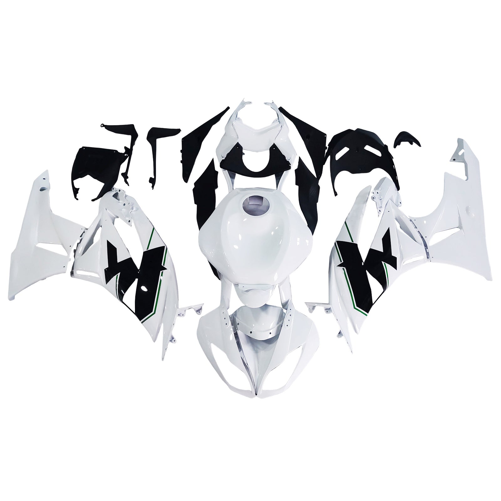 2009-2012 Kawasaki ZX6R 636 Kit de carénage carrosserie plastique ABS