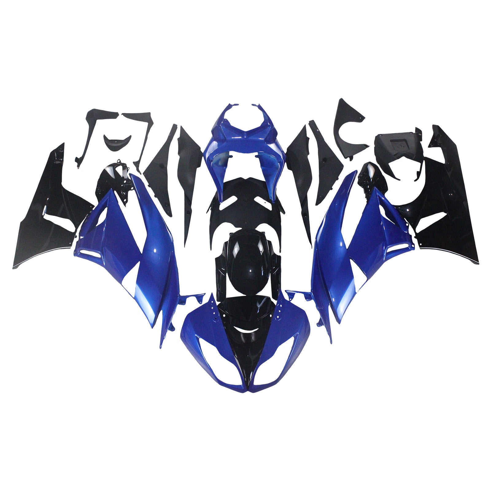 2009-2012 Kawasaki ZX6R 636 Kit de carénage carrosserie plastique ABS
