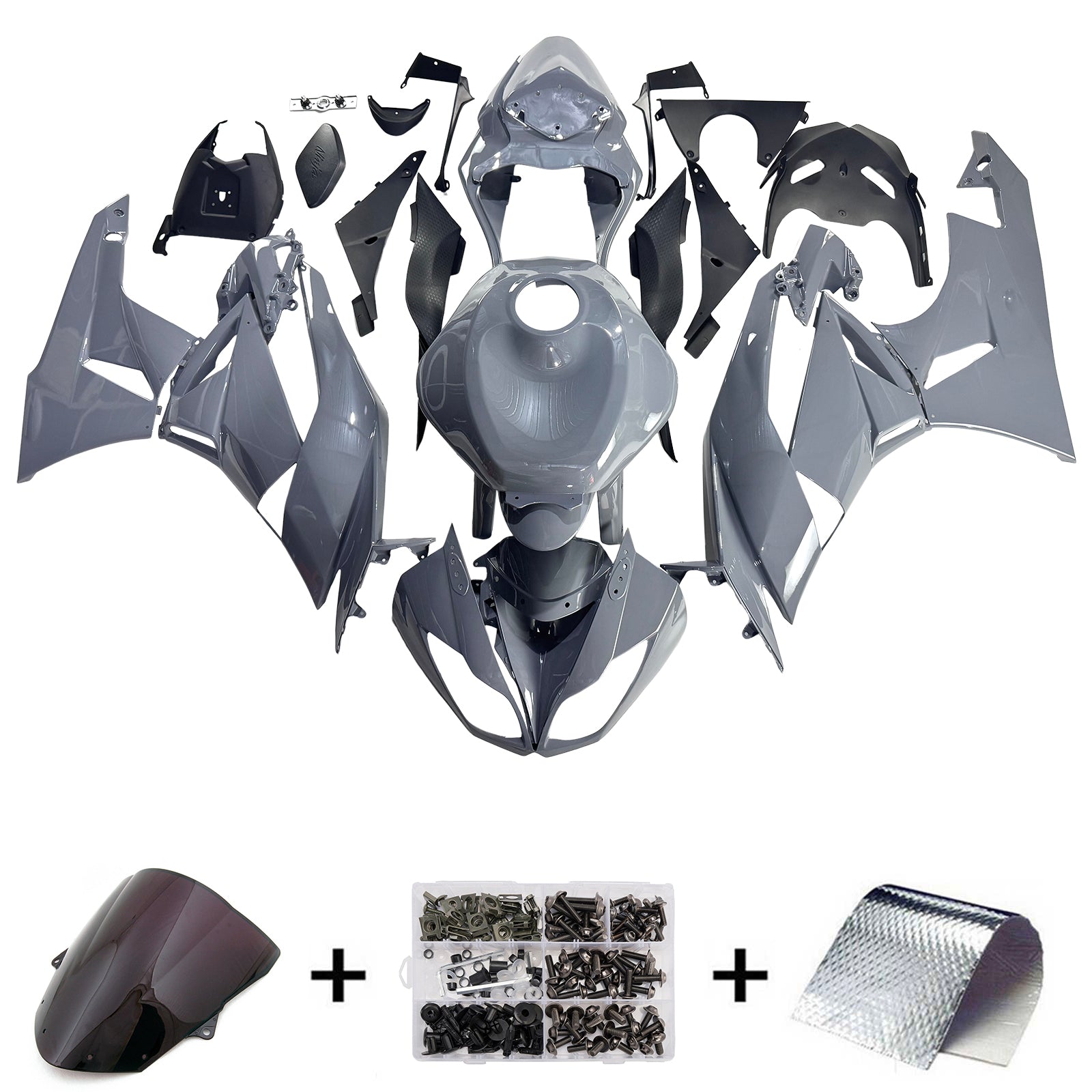 Injection Fairing Kit Bodywork Plastic ABS fit For Kawasaki ZX6R 636 2009-2012