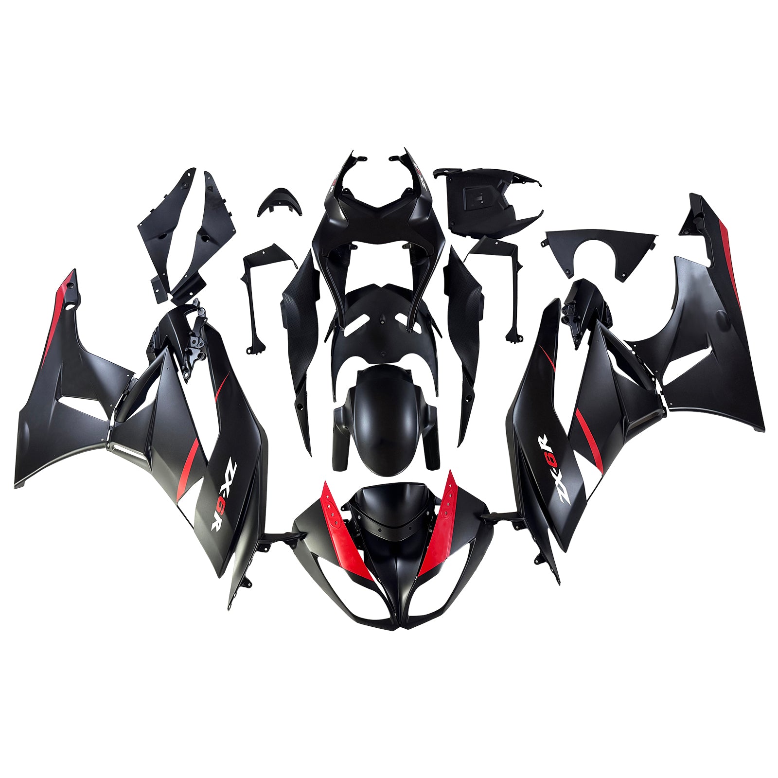 Injection Fairing Kit Bodywork Plastic ABS fit For Kawasaki ZX6R 636 2009-2012