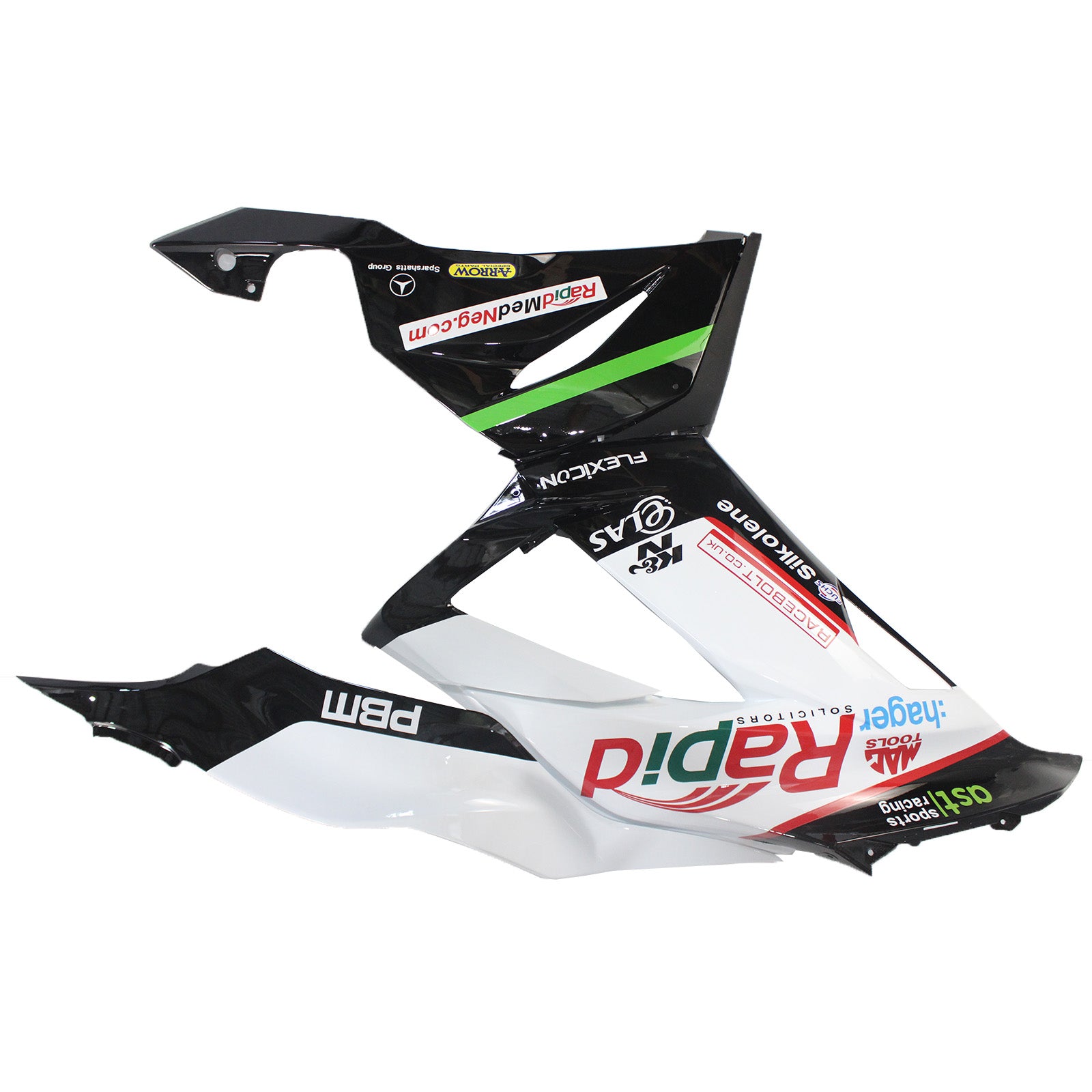 2013-2018 Kawasaki ZX6R 636 Amotopart Kit de carenado de inyección Carrocería Plástico ABS # 107