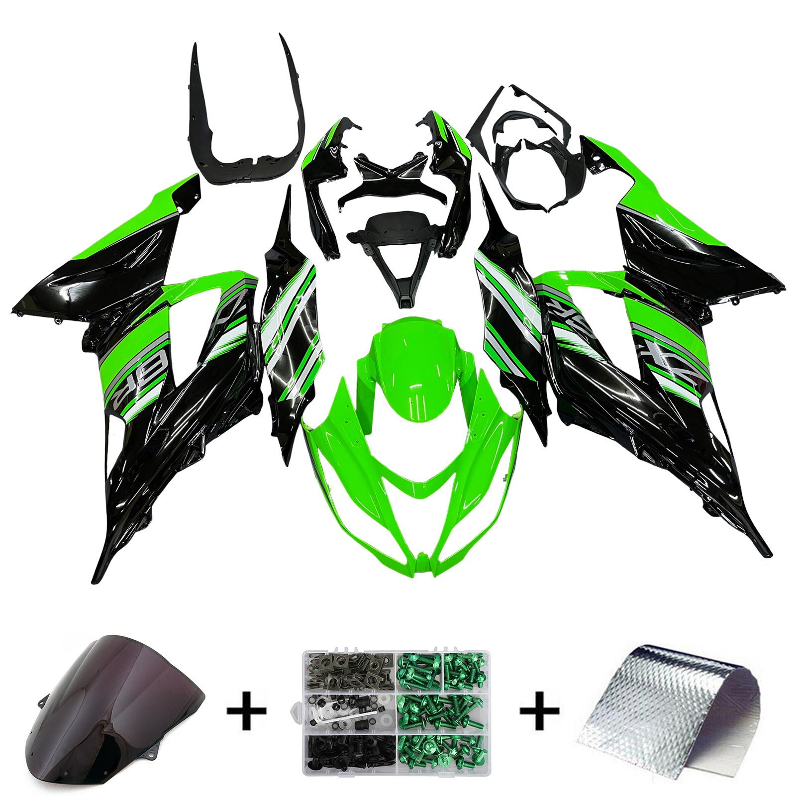 2013-2018 Kawasaki ZX6R 636 Kit de carénage carrosserie plastique ABS