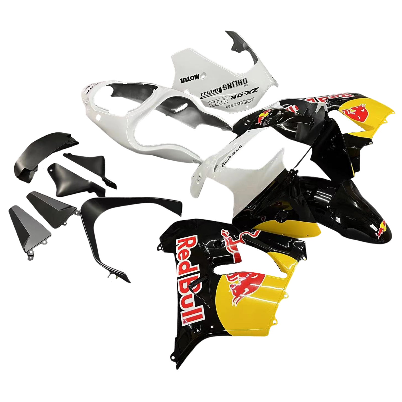 2000-2001 Kawasaki ZX9R Amotopart Kit de carenado de inyección Carrocería Plástico ABS # 112