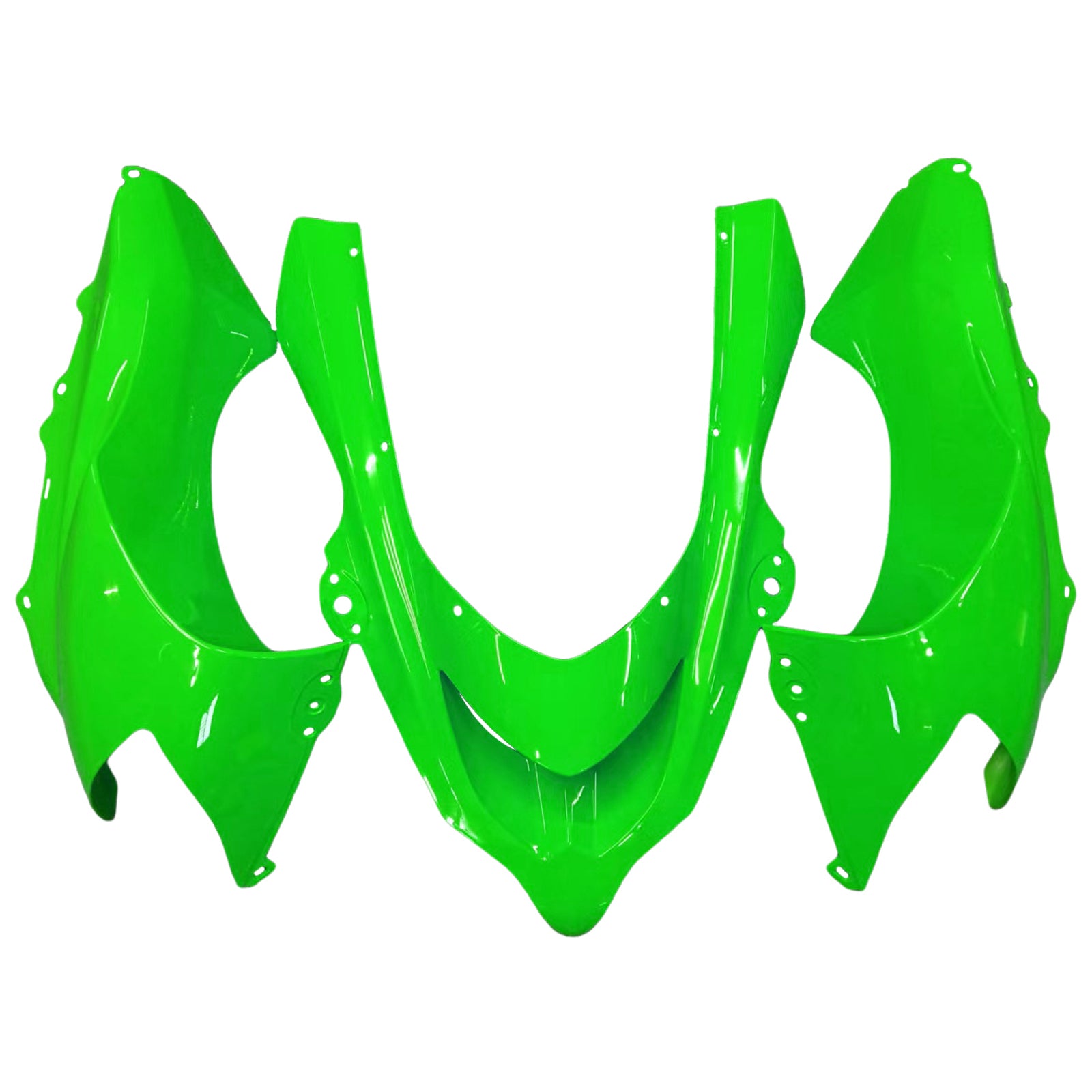 2004-2005 Kawasaki ZX 10R Green Black Racing Fairings genéricos