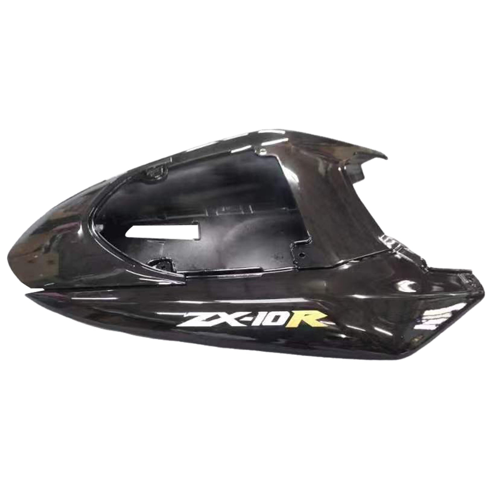 2004-2005 Kawasaki ZX 10R Svart & Silver Flame Racing-kåper generisk