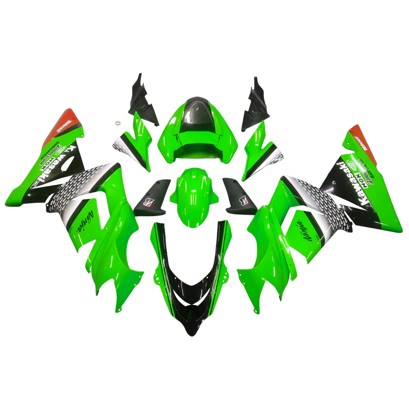 2004-2005 Kawasaki ZX10R Kit de carénage d'injection Amotopart carrosserie plastique ABS #113