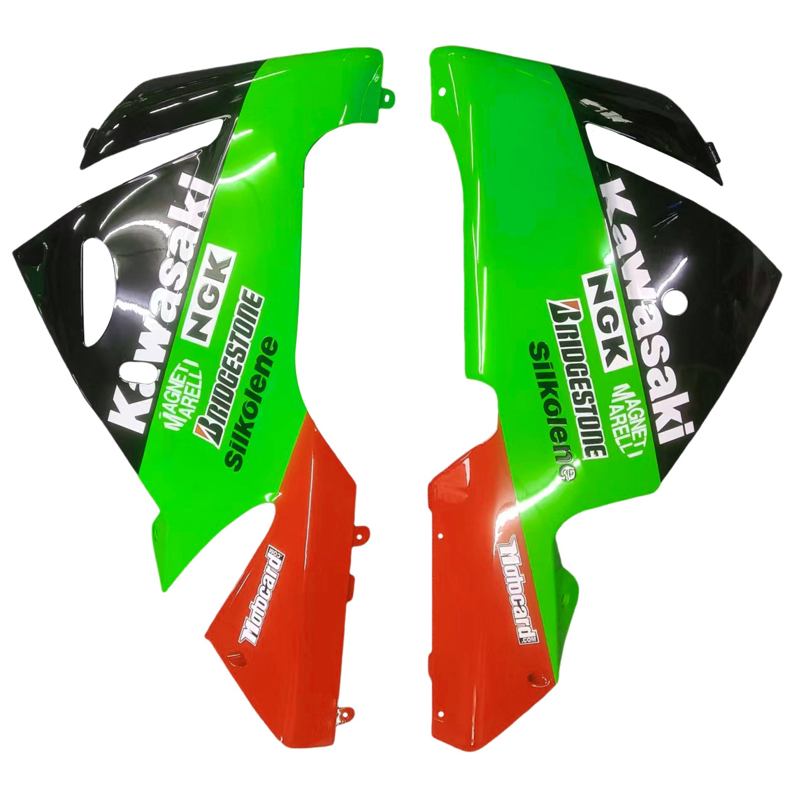 2004-2005 Kawasaki ZX10R Kit de carénage d'injection Amotopart carrosserie plastique ABS #113