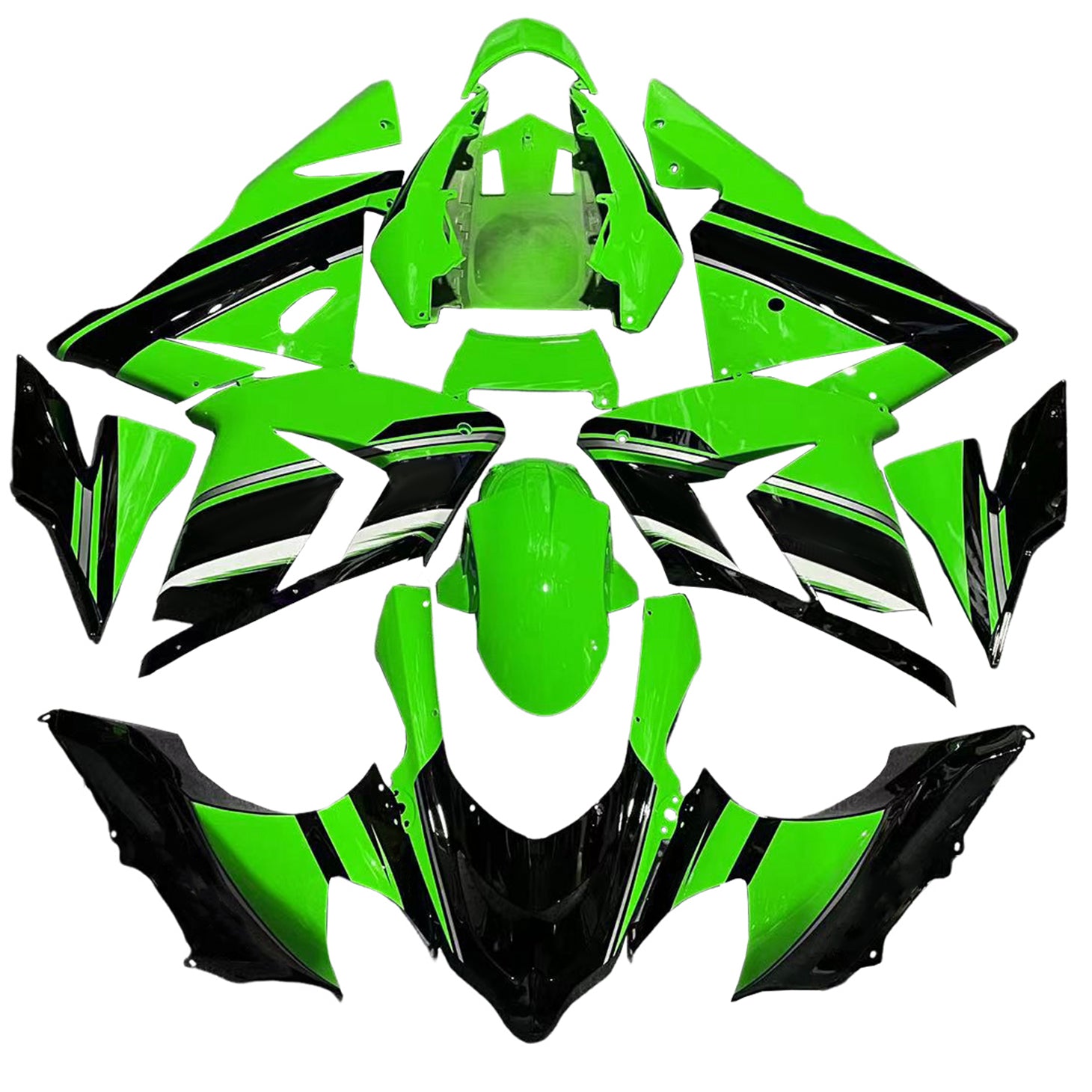 2004-2005 Kawasaki ZX10R Amotopart vstrekovacia kapotážová súprava karosérie Plast ABS #119