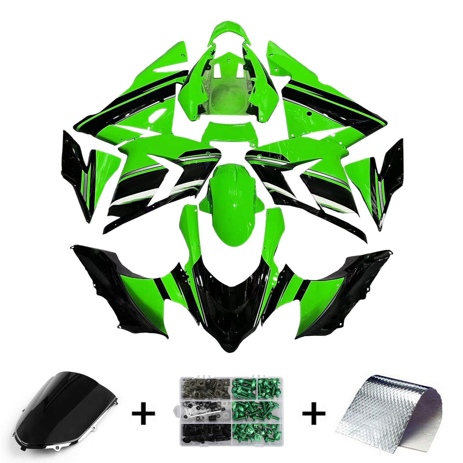 2004-2005 Kawasaki ZX10R Amotopart vstrekovacia kapotážová súprava karosérie Plast ABS #119