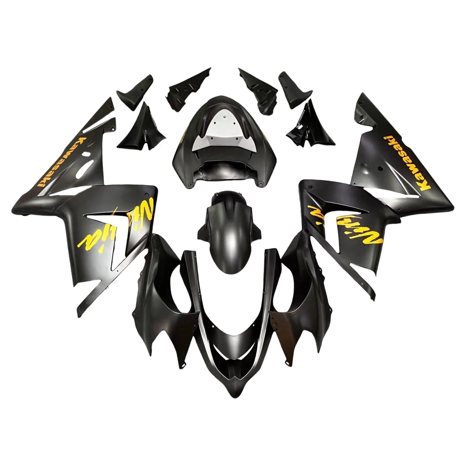 2004-2005 KAWASAKI ZX10R AMOTOPART INJECTION CAURING KIT BORDONS PLASTIQUE ABS ABS # 123