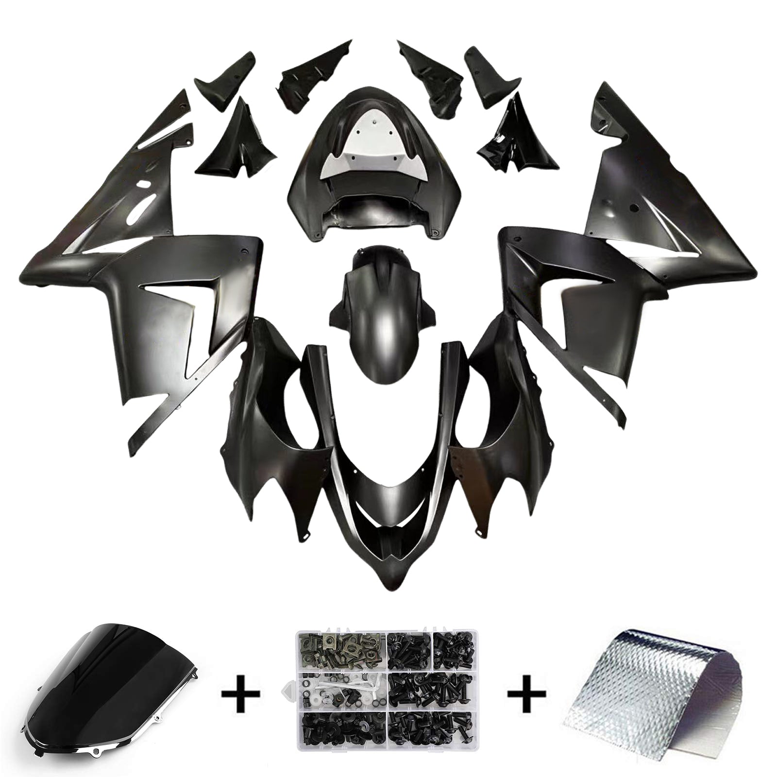 2004-2005 Kawasaki ZX10R Kit de carenagem de injeção AMOTOTART PLÁSTICO ABS #123