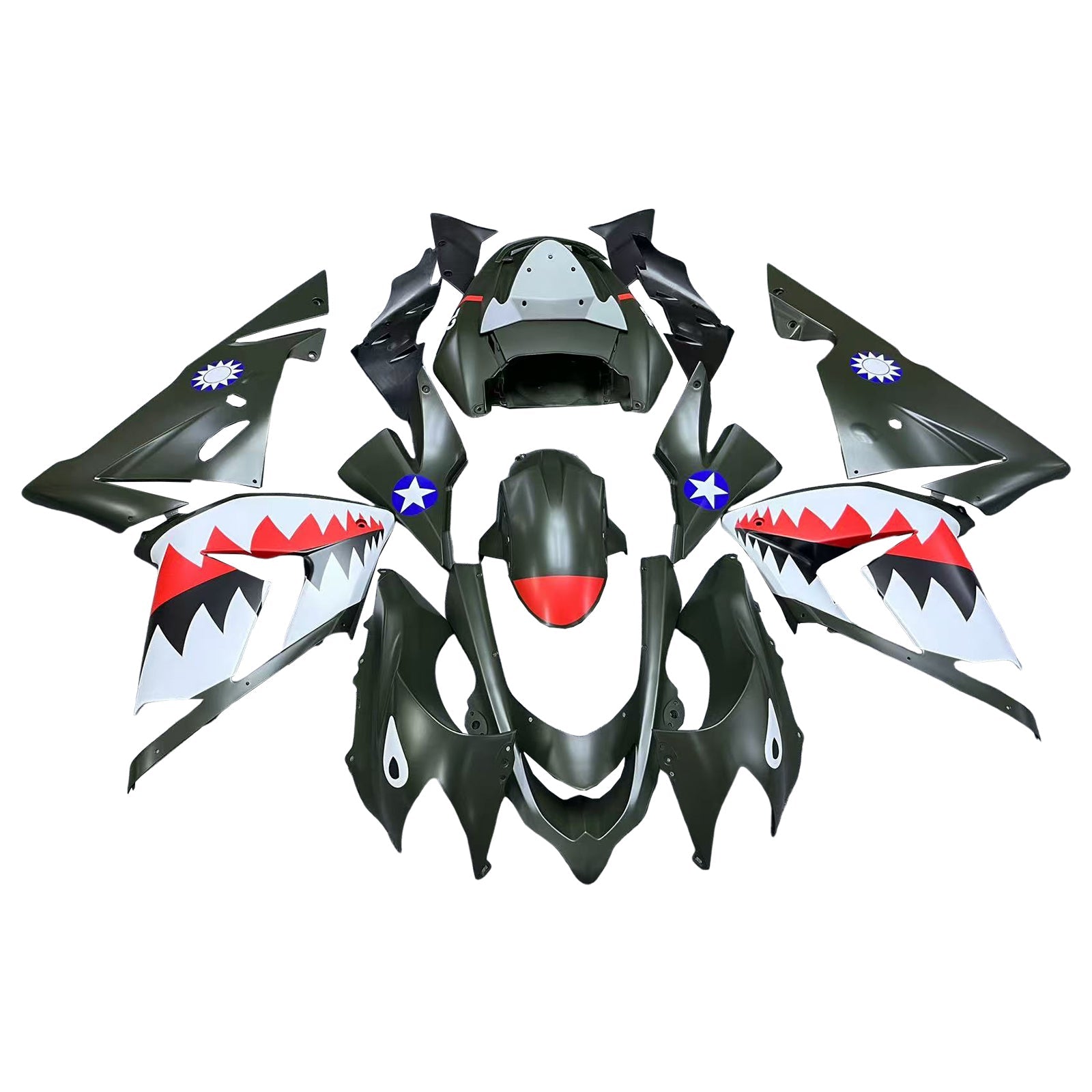 2004-2005 Kawasaki ZX10R Fairing Kit Bodywork Plast Abs