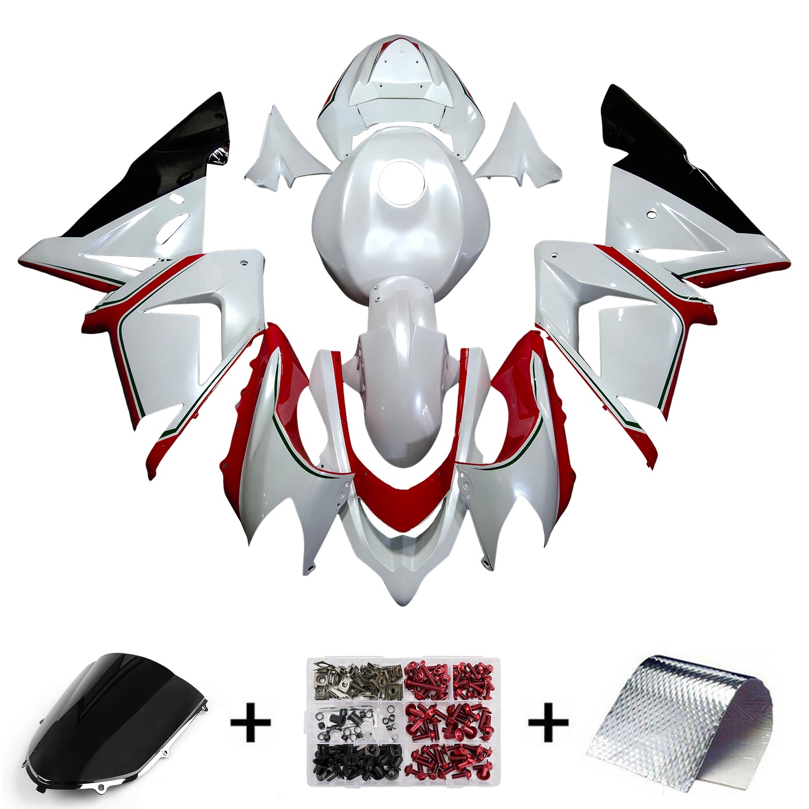 Injection Fairing Kit Bodywork Plastic ABS fit For Kawasaki ZX10R 2004-2005