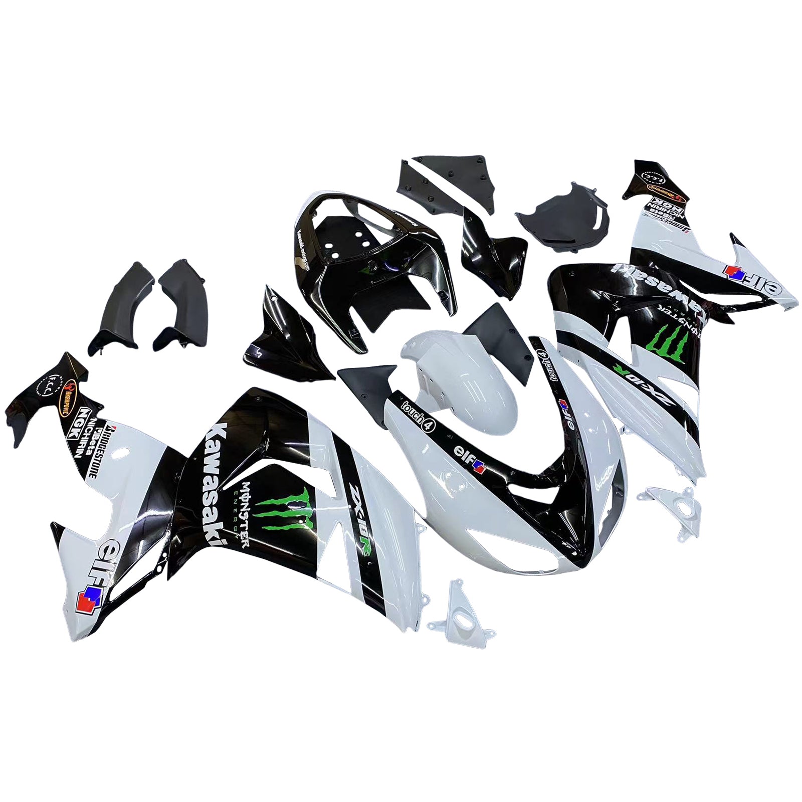 2006-2007 Kawasaki ZX10R Kit de carenado Carrocería Plástico ABS