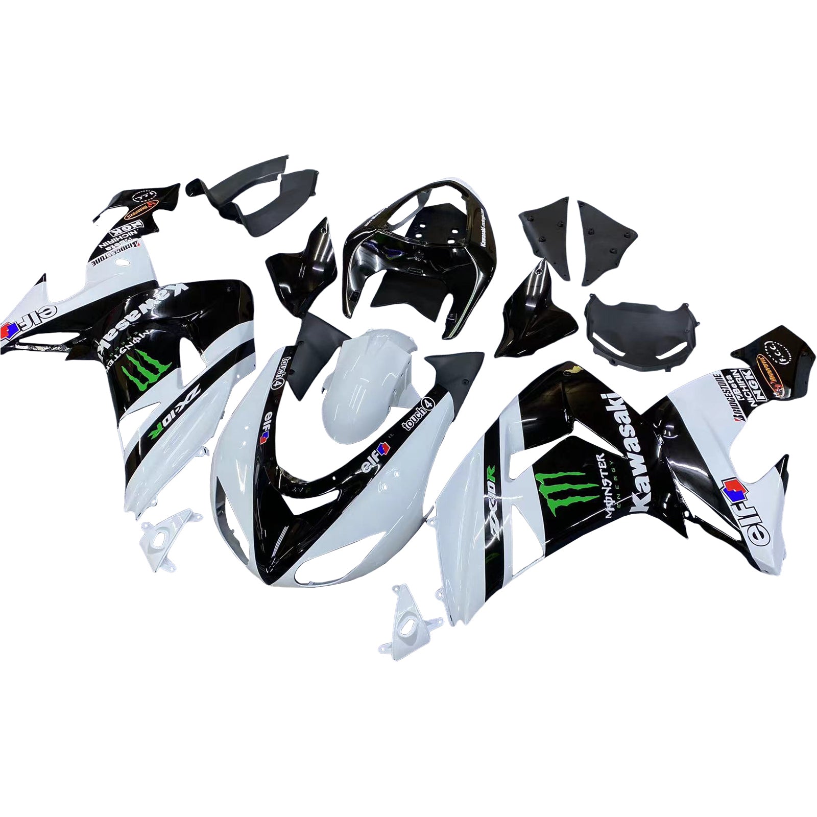 2006-2007 Kawasaki ZX10R Kit de carenado Carrocería Plástico ABS