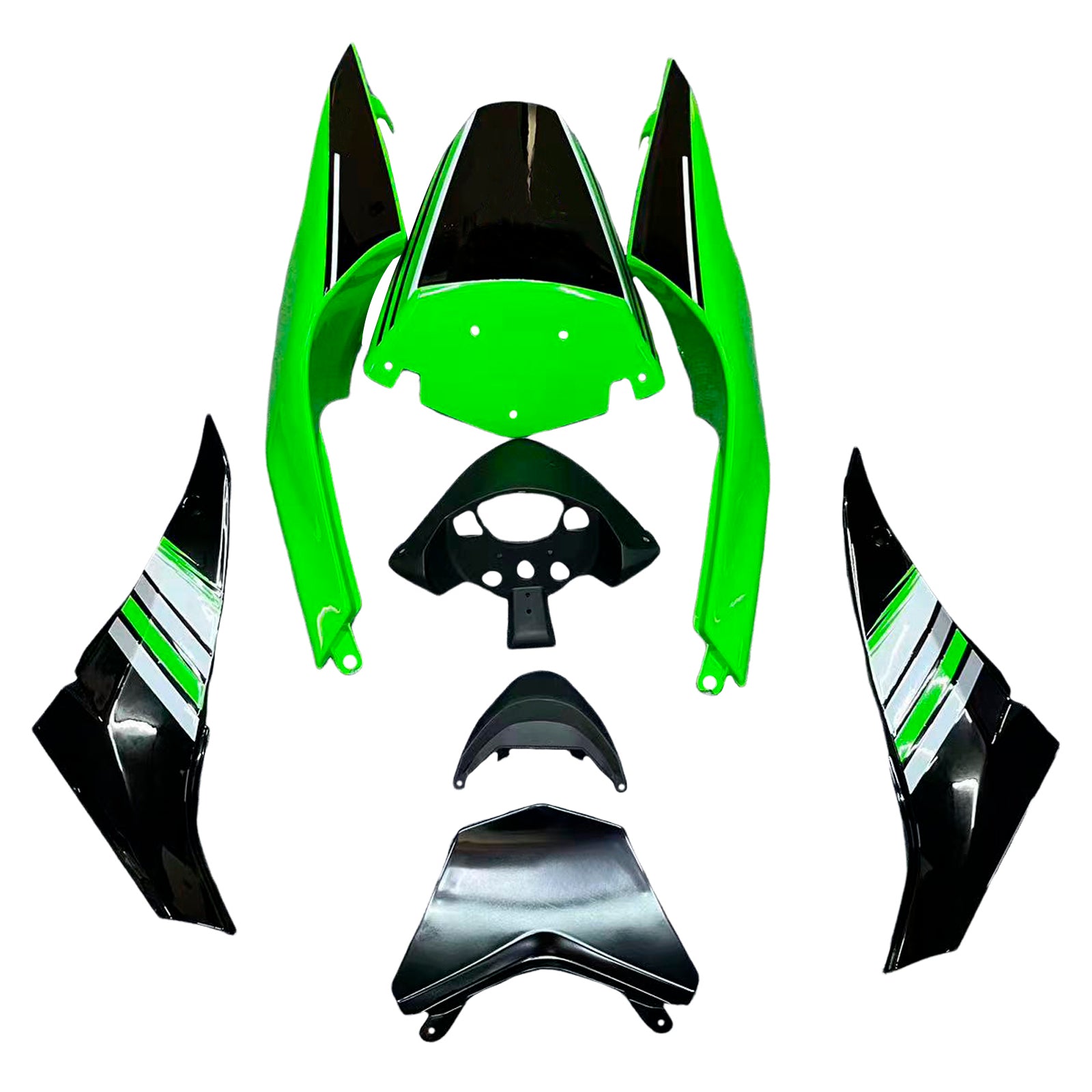 Kit de carénage d'injection Kawasaki ZX10R 2008-2010, carrosserie en plastique ABS #142