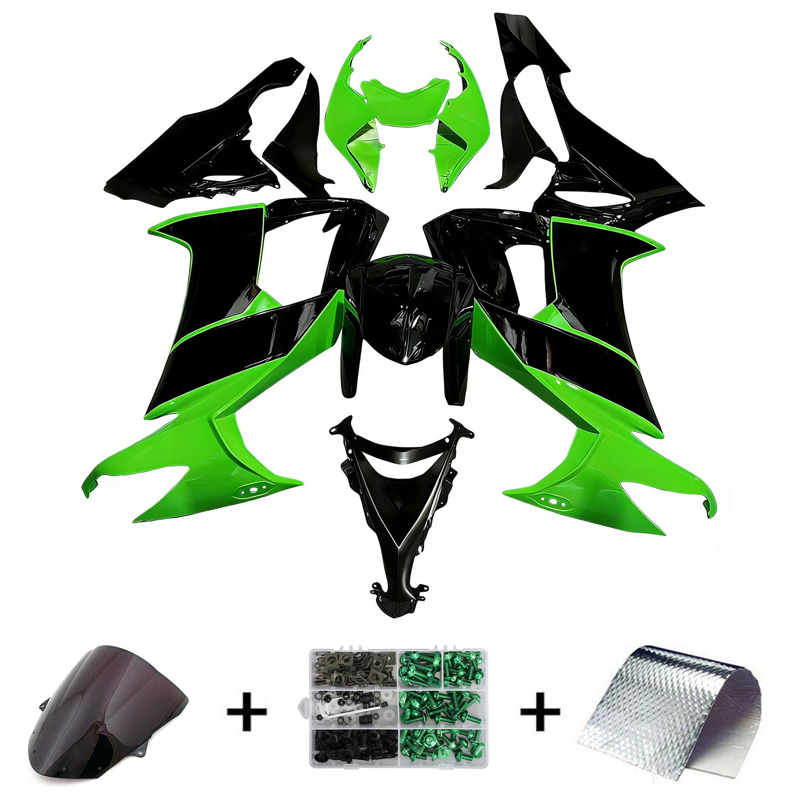2008-2010 Kawasaki ZX10R Injection Fairing Kit Kawasaki Plast ABS