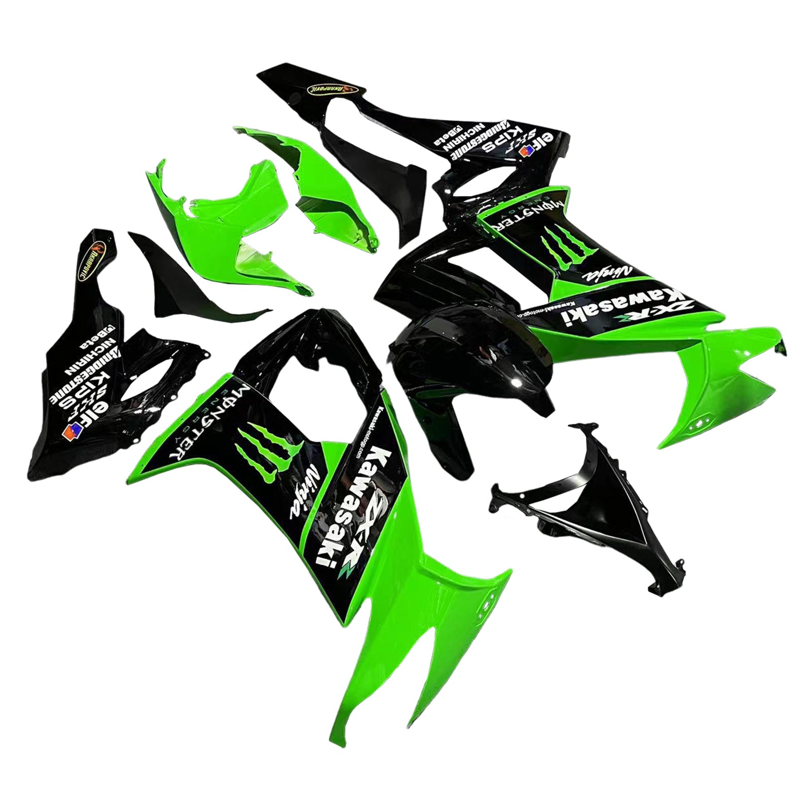 2008-2010 KAWASAKI ZX10R Injektionsmässa kit Bodywork Plastic ABS