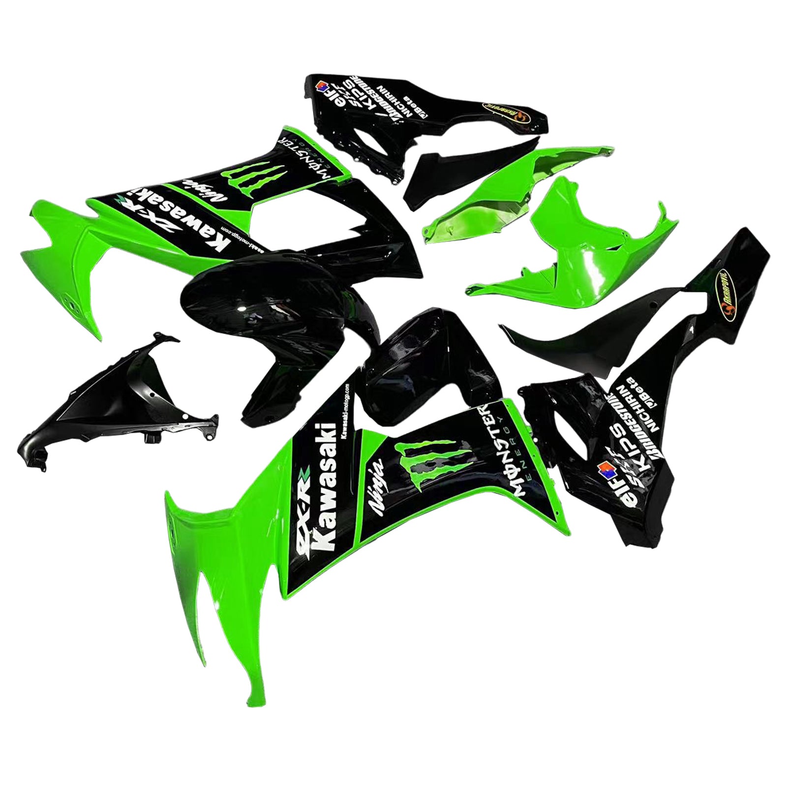 2008-2010 KAWASAKI ZX10R Injektionsmässa kit Bodywork Plastic ABS