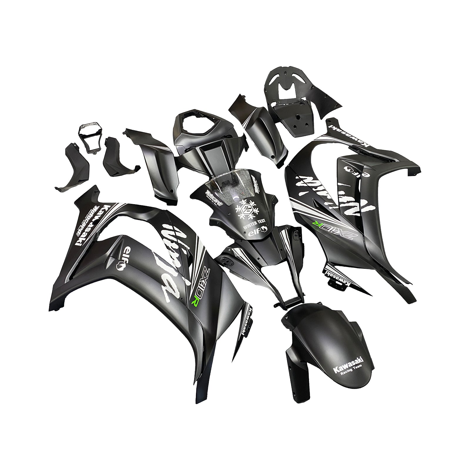 2011-2015 Kawasaki ZX10R Amotopart injectiekuipset carrosserie kunststof ABS #108