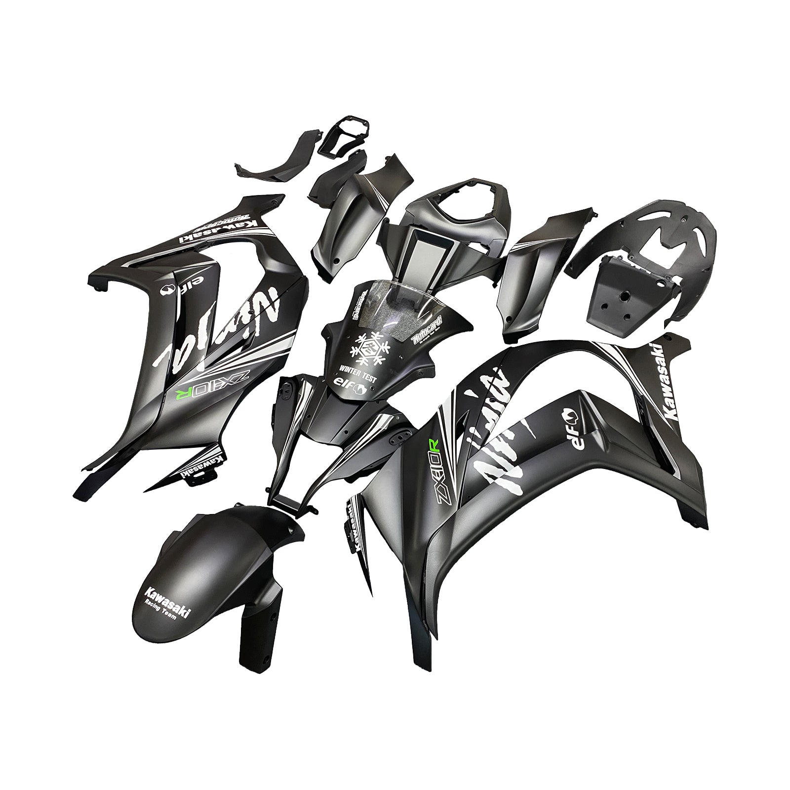 2011-2015 Kawasaki ZX10R Amotopart injectiekuipset carrosserie kunststof ABS #108