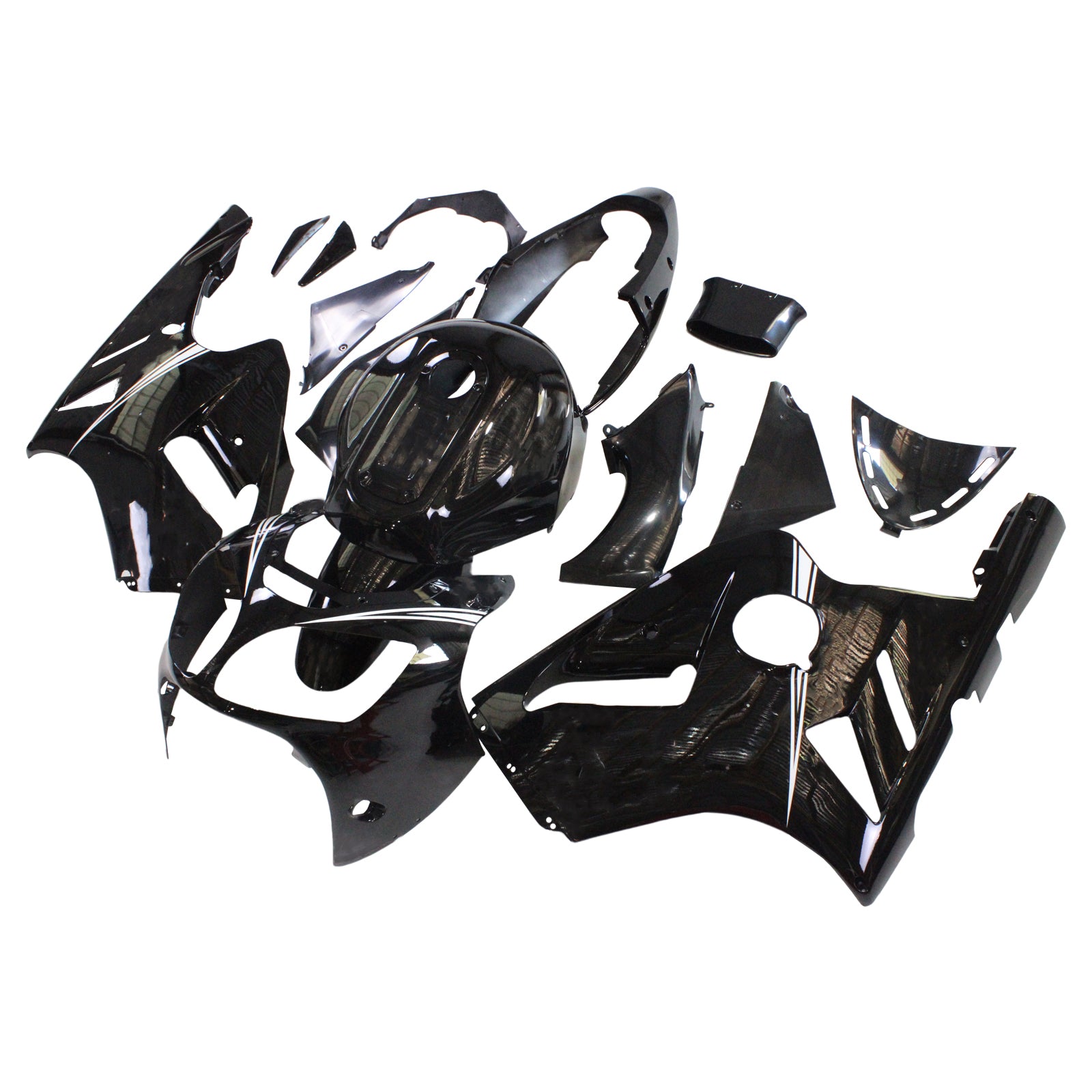 2000-2001 Kawasaki ZX12R Kit de carénage d'injection Amotopart carrosserie plastique ABS #104