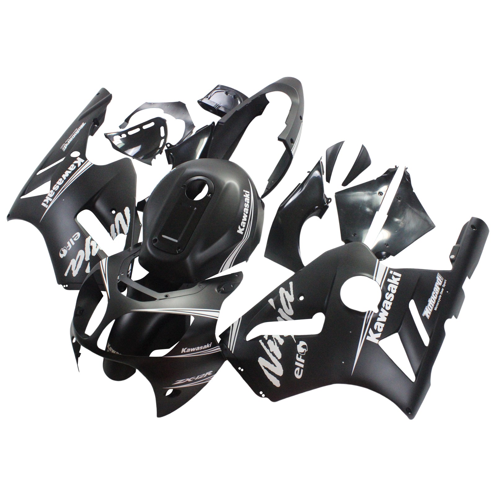 2000-2001 Kawasaki ZX12R Amotopart vstrekovacia kapotážová kapotáž karosérium Bodywork plast ABS #107