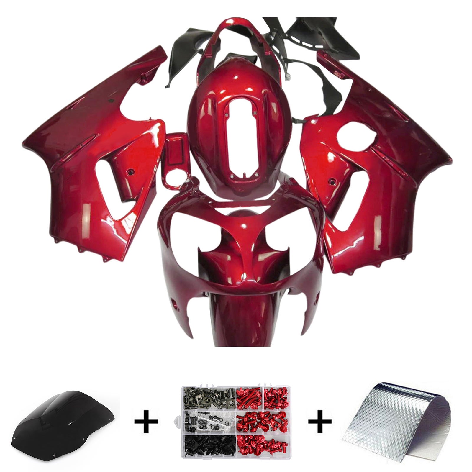 2000-2001 Kawasaki ZX12R Kit de carenado de inyección Carrocería Plástico ABS