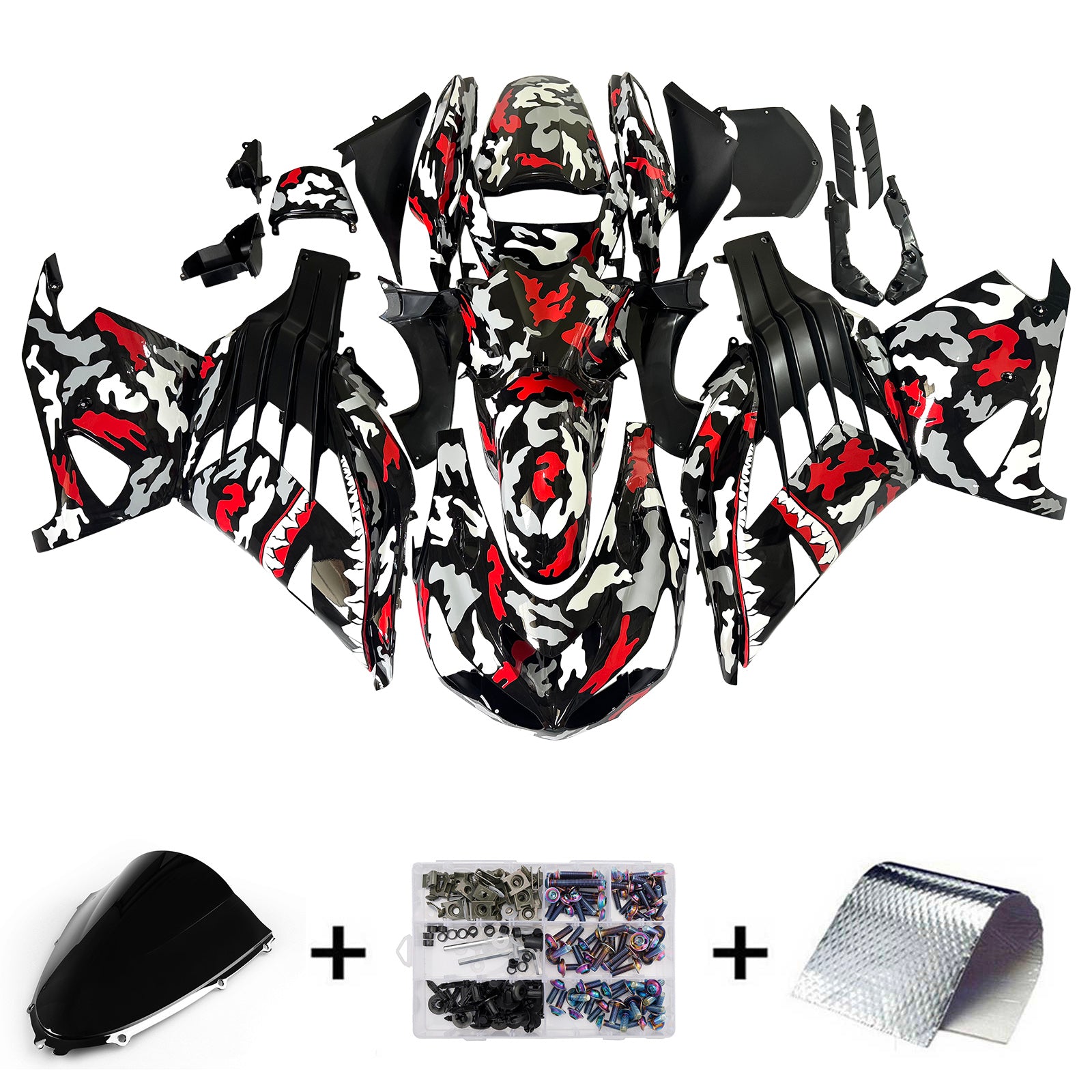 Injection Fairing Kit Bodywork fit For Kawasaki ZX14R ZZR1400 2012-2026