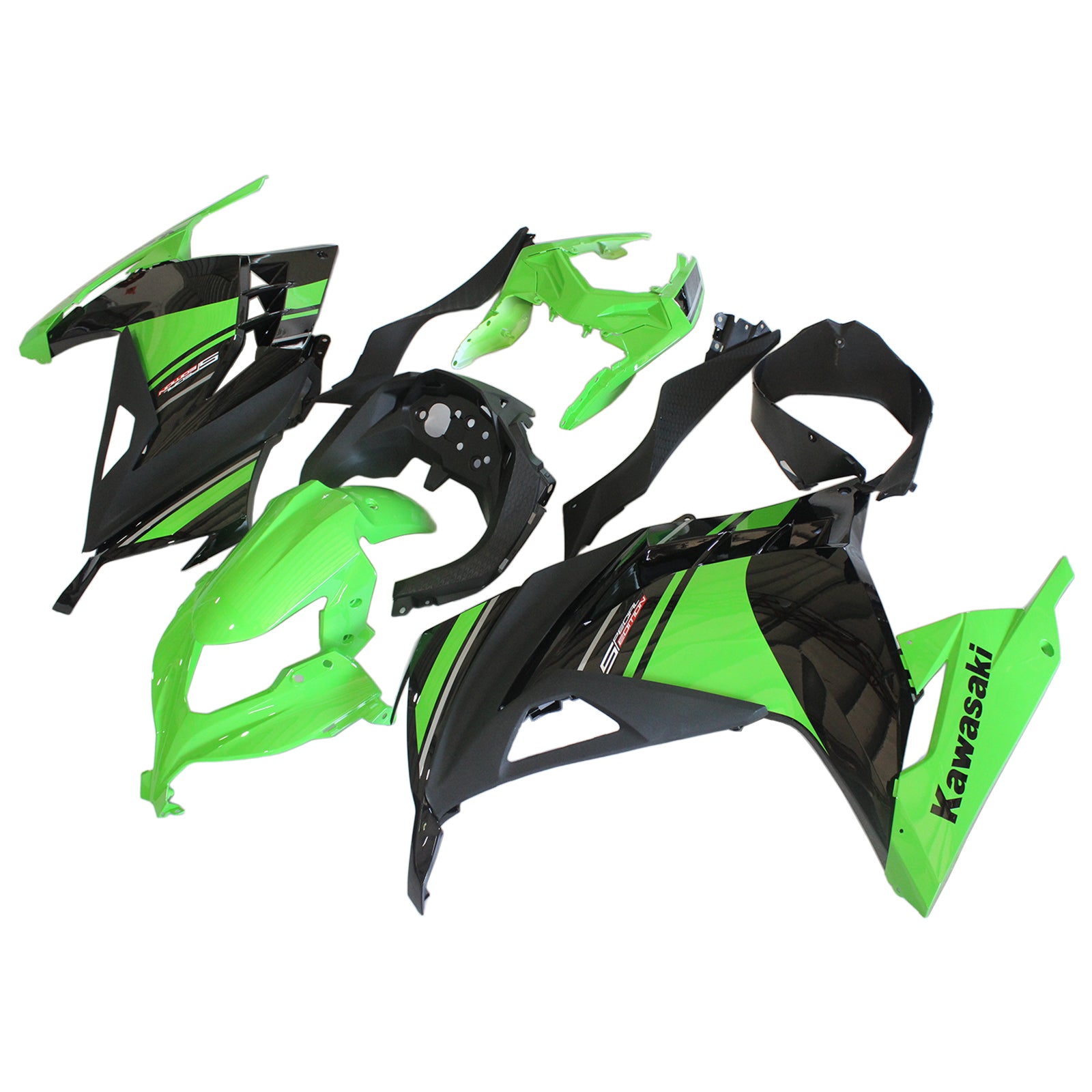 2013-2024 Kawasaki Ex 300/Ninja 300 Kit de carénage injection Bodywork Abs en plastique