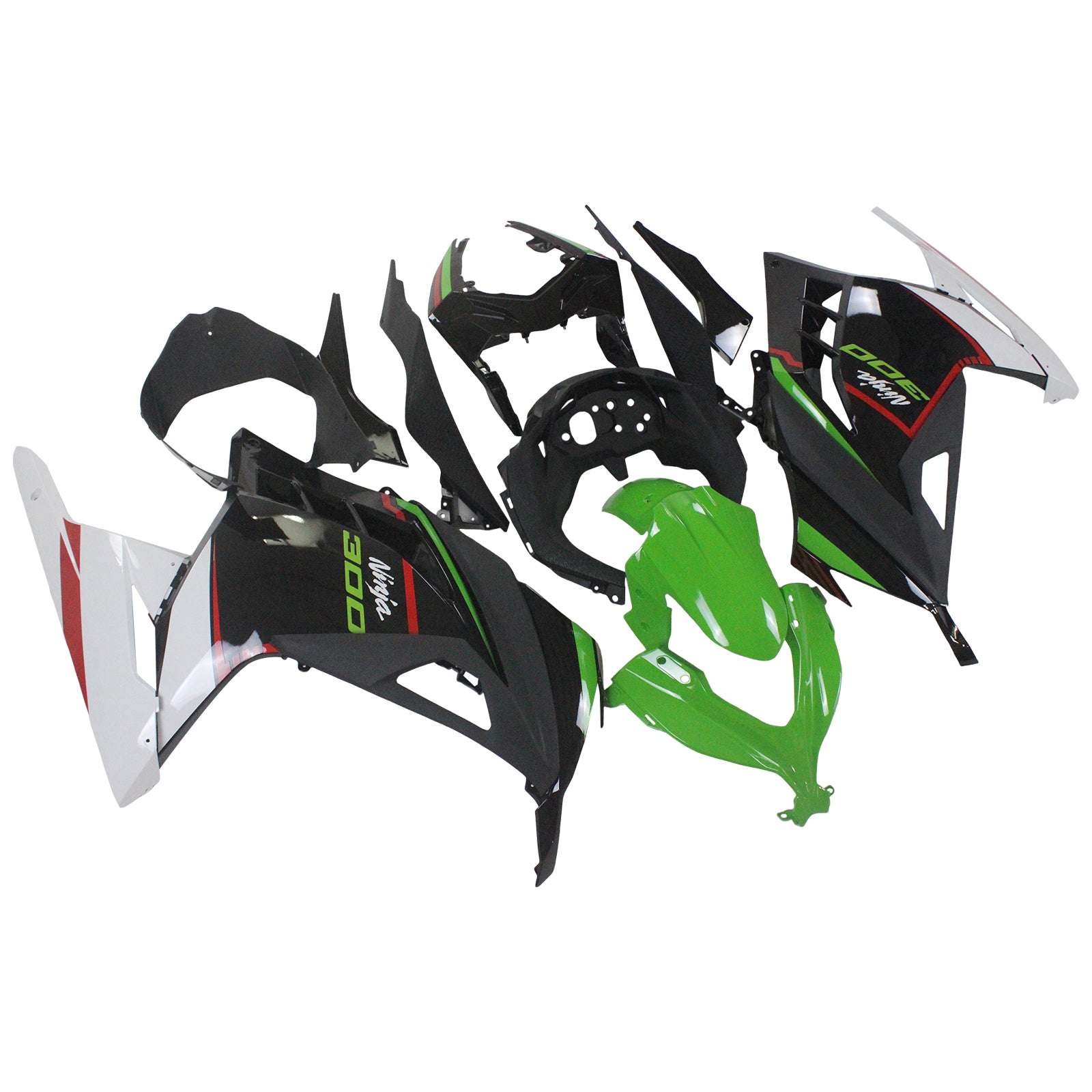 Kit de carénage d'injection Kawasaki EX300/Ninja 300 2013-2024, carrosserie en plastique ABS