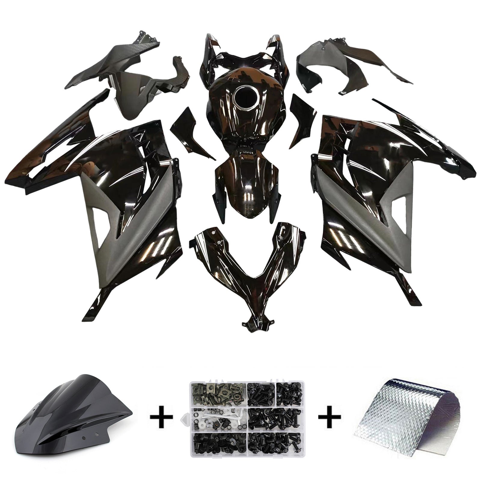 Kit de carénage d'injection Kawasaki EX300/Ninja 300 2013-2024, carrosserie en plastique ABS