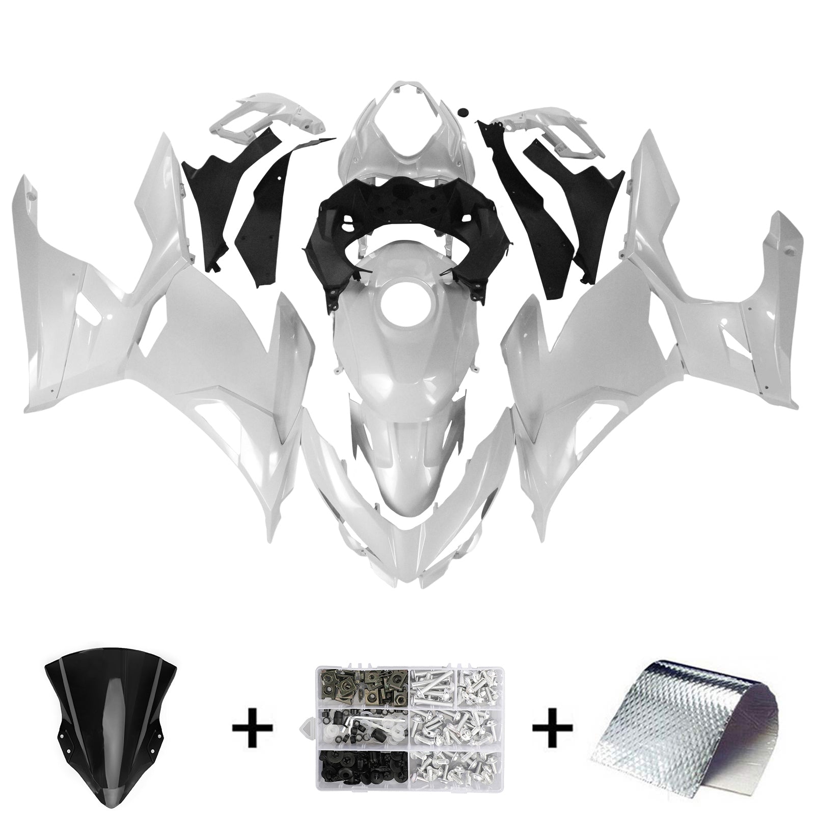 Kit de carénage Kawasaki EX400/Ninja400 2018-2024