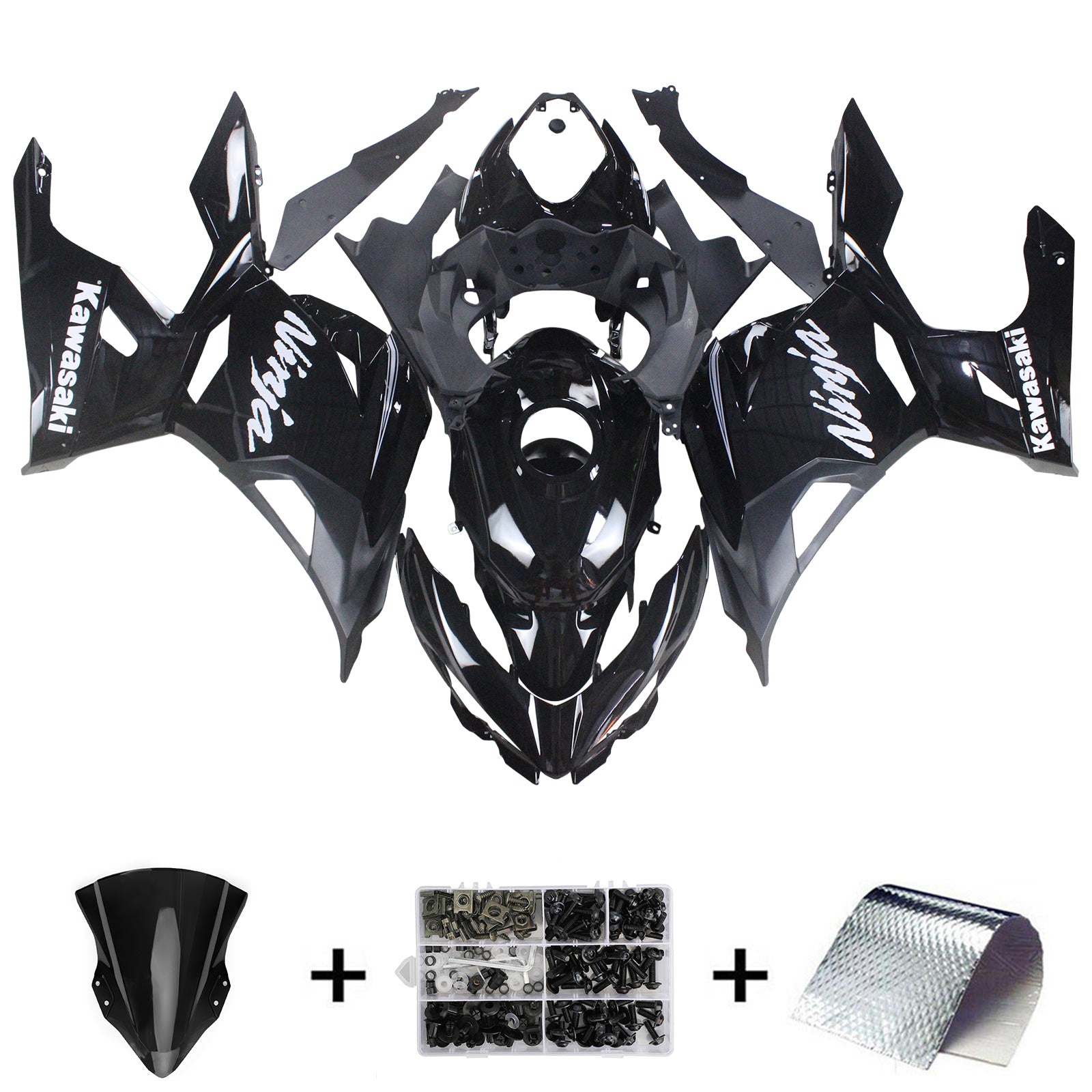 Kit de carénage Kawasaki EX400/Ninja400 2018-2024