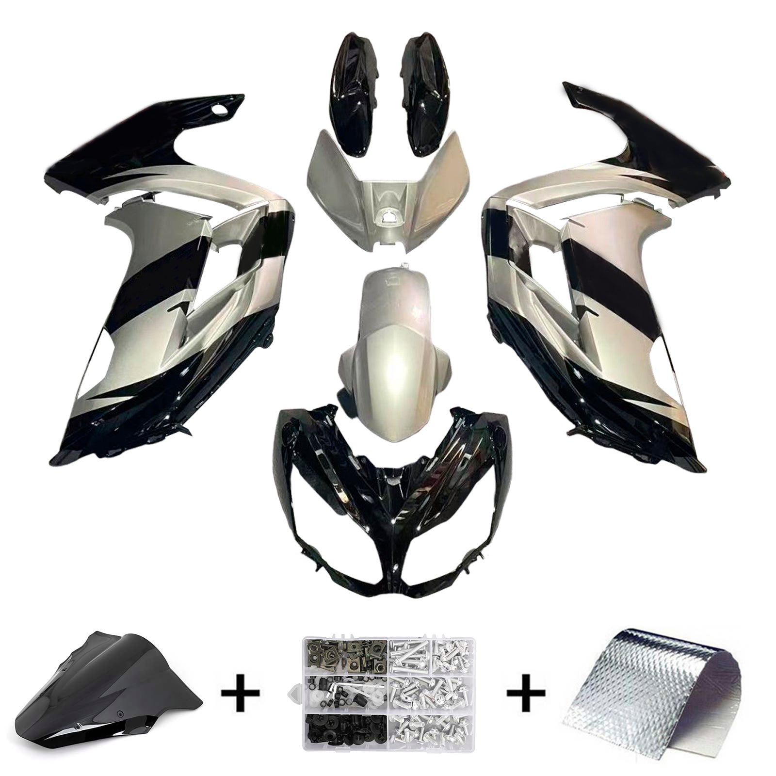 2012-2016 Kawasaki ER6F Ninja650 Amotopart Kit de carénage d'injection carrosserie plastique ABS #119