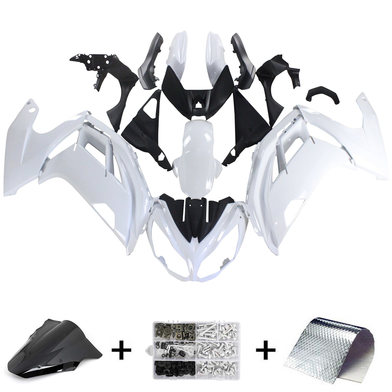 2012-2016 Kawasaki ER6F Ninja650 Amotopart Kit de carénage d'injection carrosserie plastique ABS #125