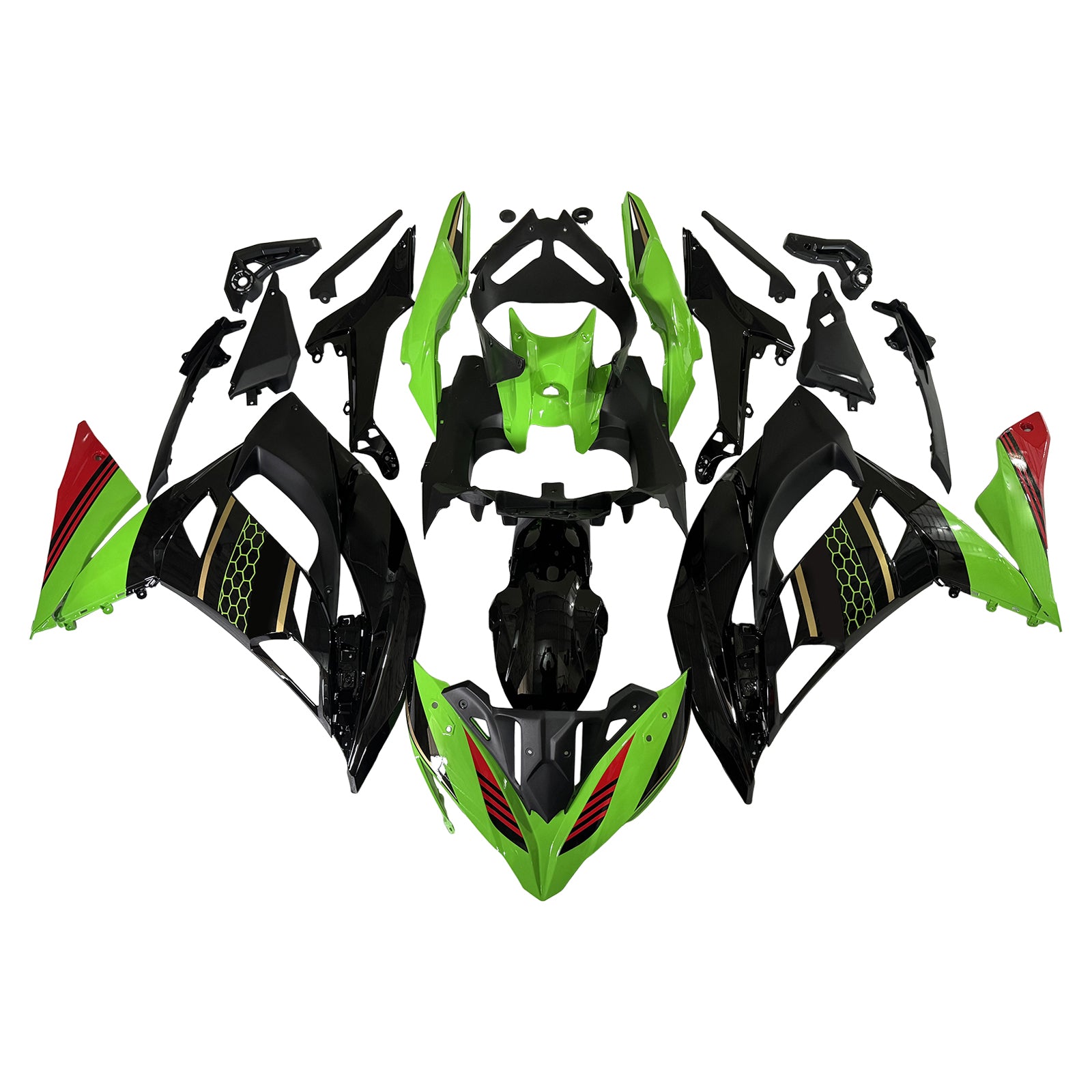 2017-2019 Kawasaki Ninja 650 ER-6F EX650 Fairing Kit Plastic 02# Generic