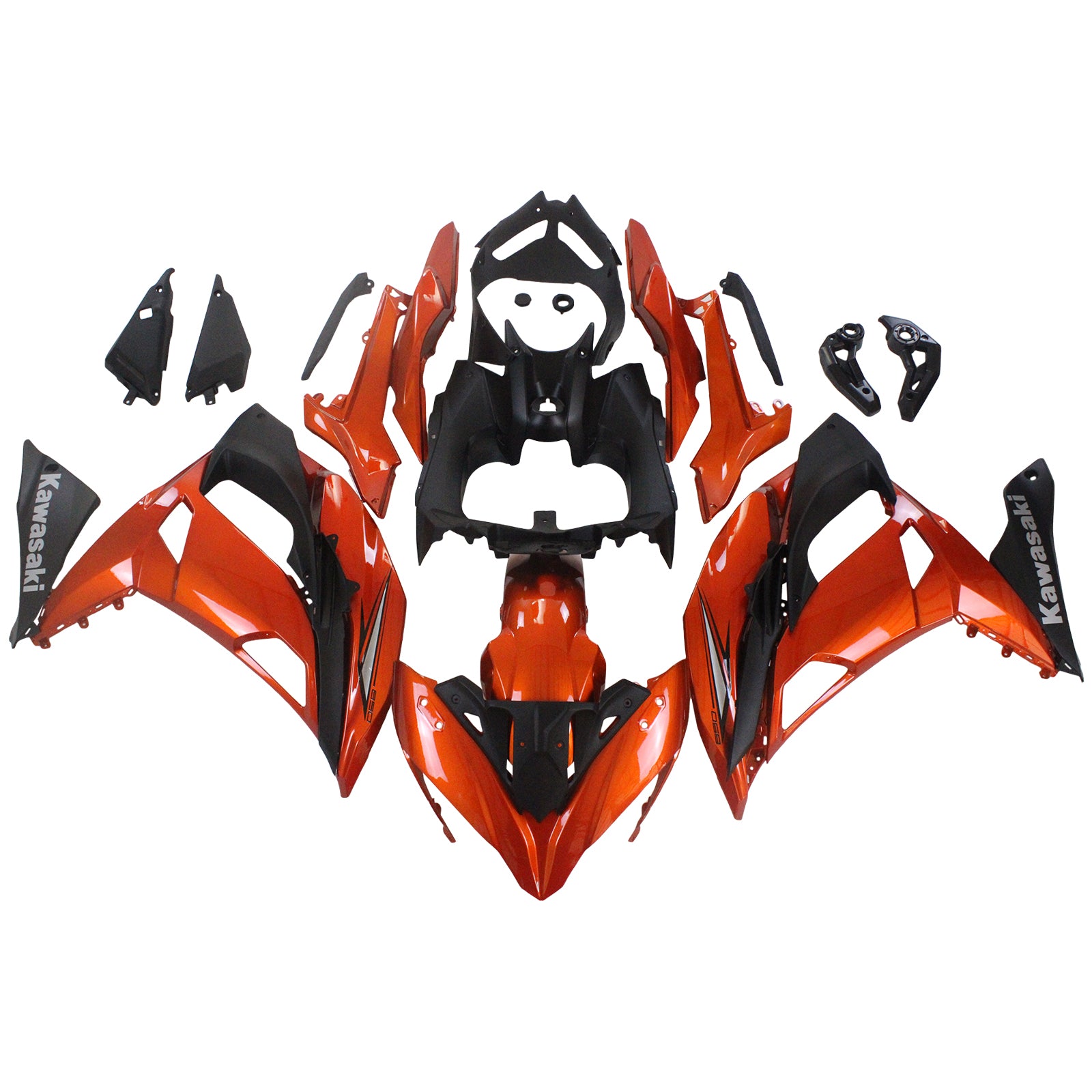2017-2019 Kawasaki ER6F/Ninja650r Amotopart Injeksjon Fairing Kit Bodywork Plastic ABS #104