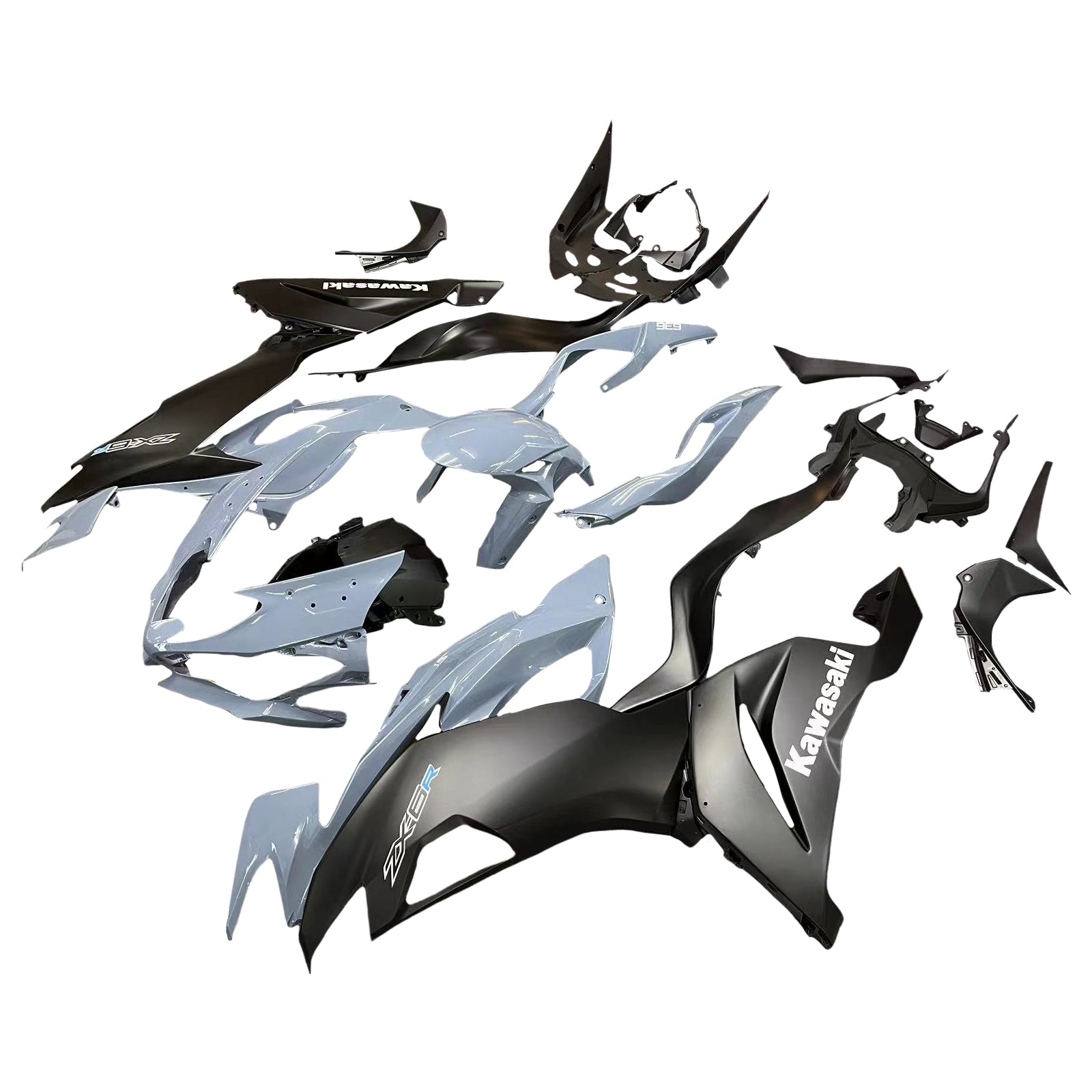 2019-2020 KAWASAKI ZX6R AMOTOPART INJECTION KIT CAURING BODLWORD PLASTIQUE ABS # 101