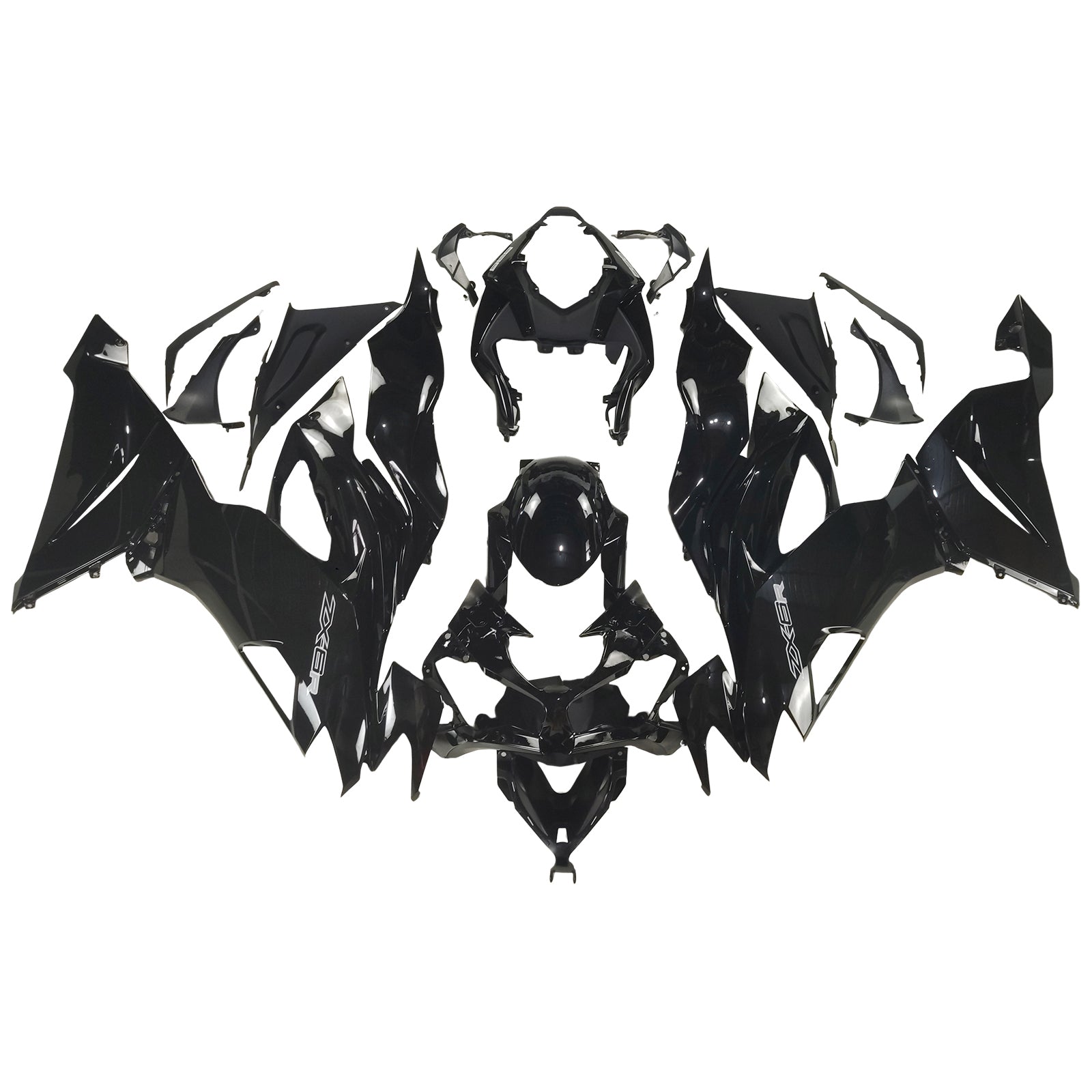 2019-2022 Kawasaki ZX6R Amotopart Kit de carenado de inyección Carrocería Plástico ABS # 106